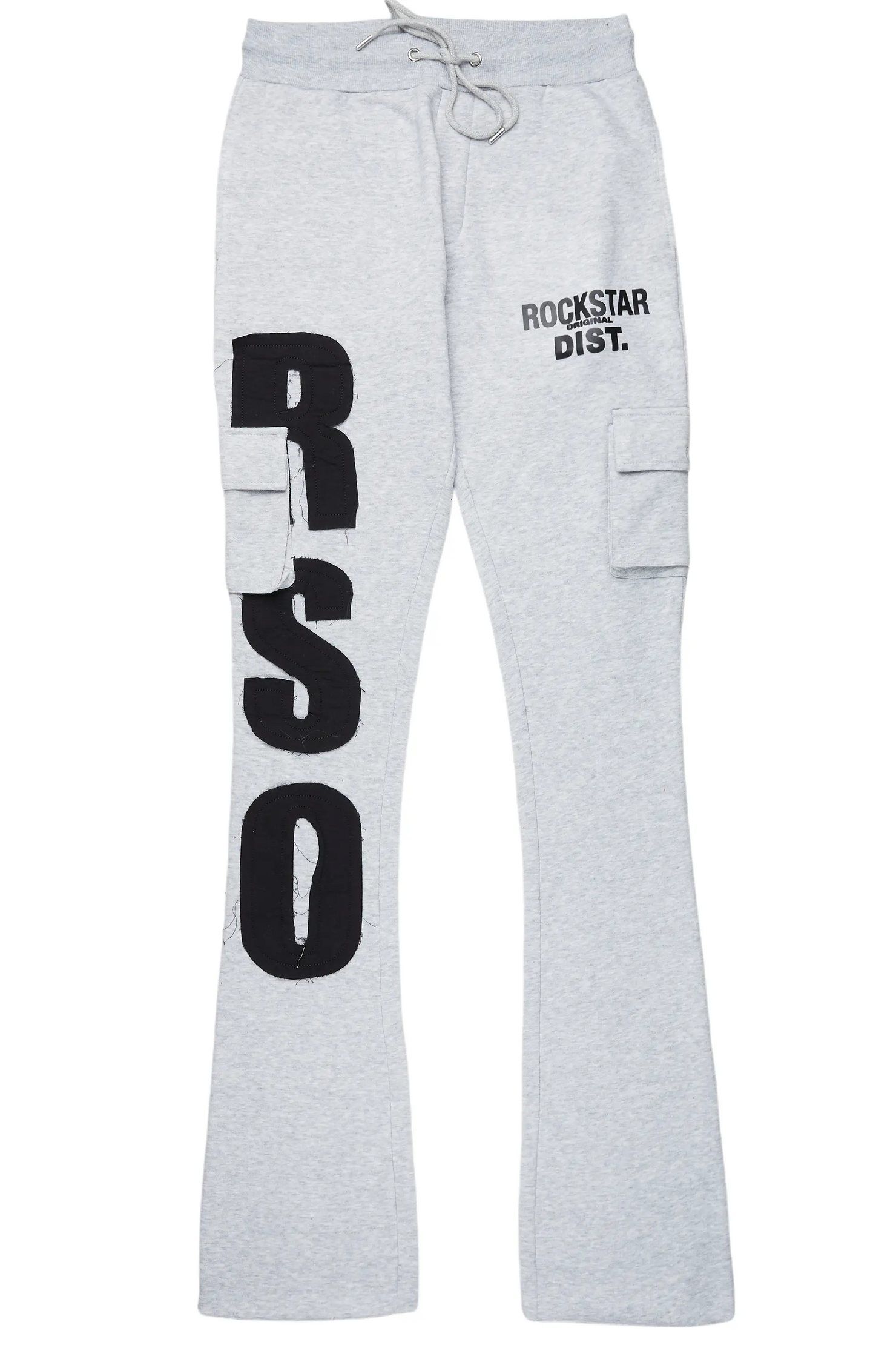 Boys Admir Heather Grey Stacked Flare Pant