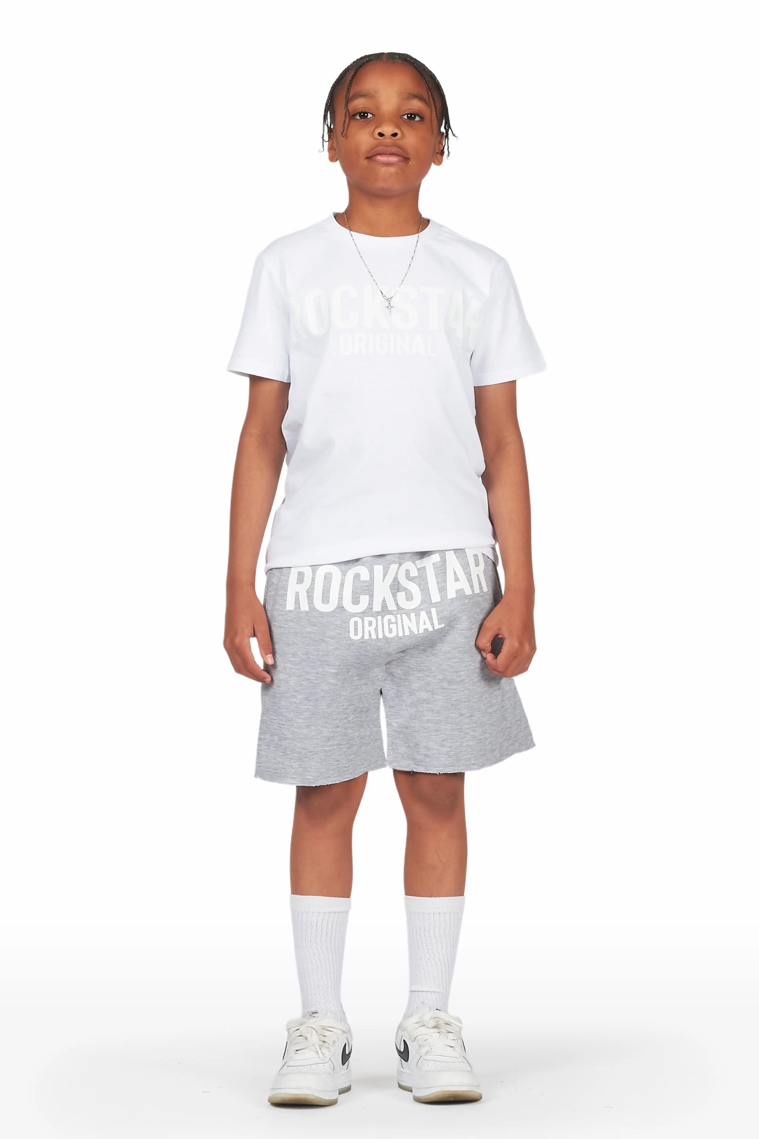 Boys Sana White Short Set