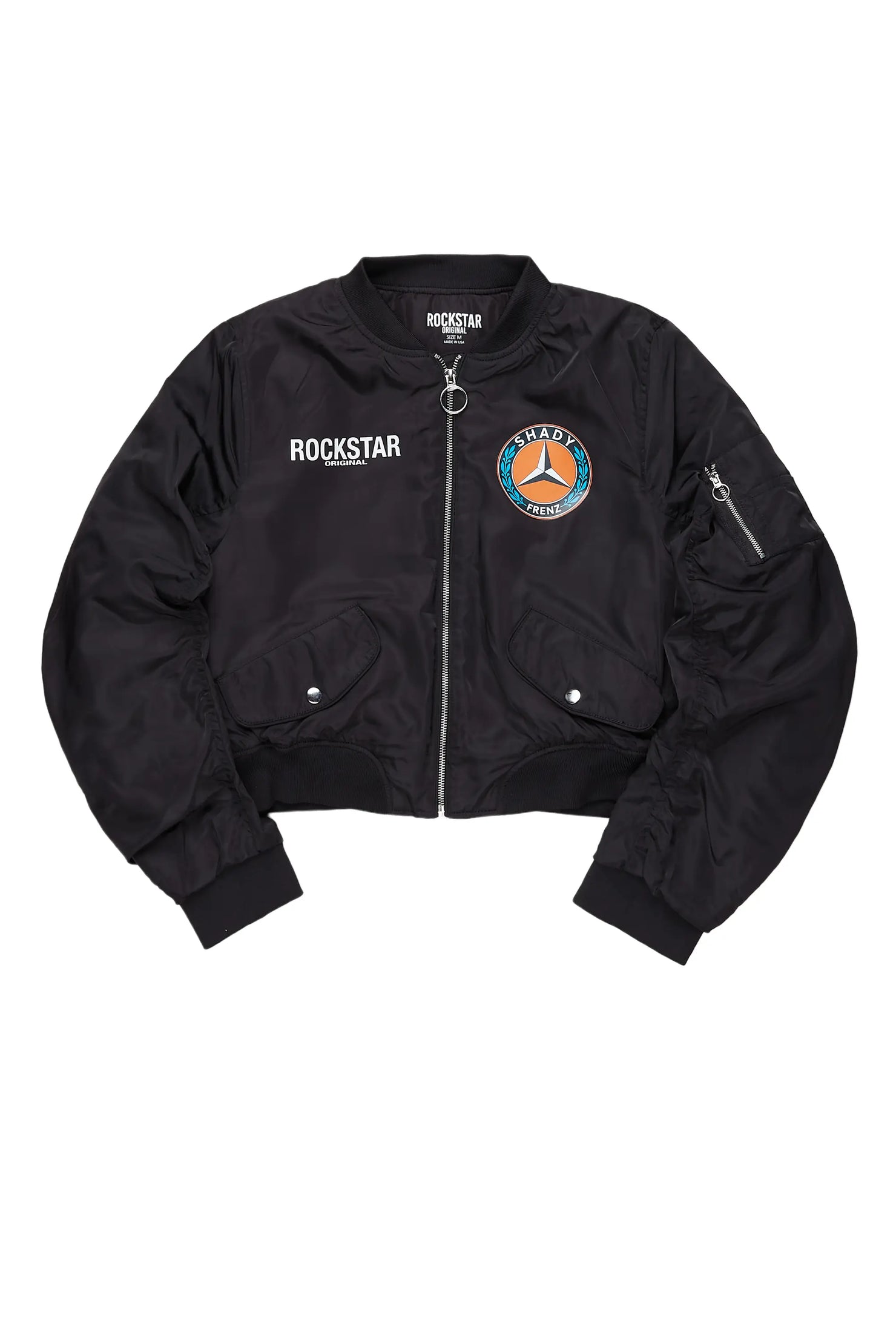 Taylin Black Bomber Jacket