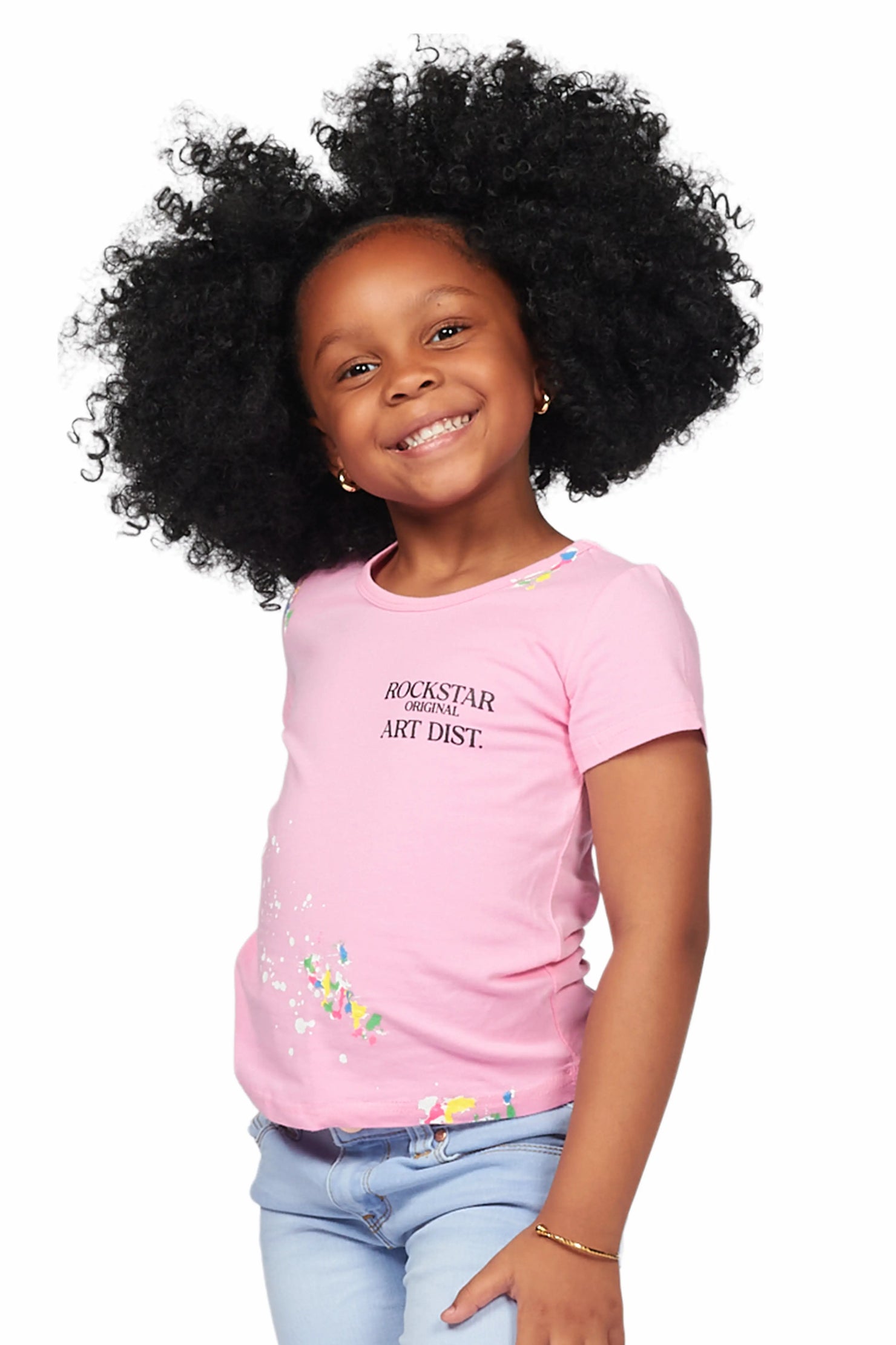 Girls Palmira Pink Graphic T-Shirt