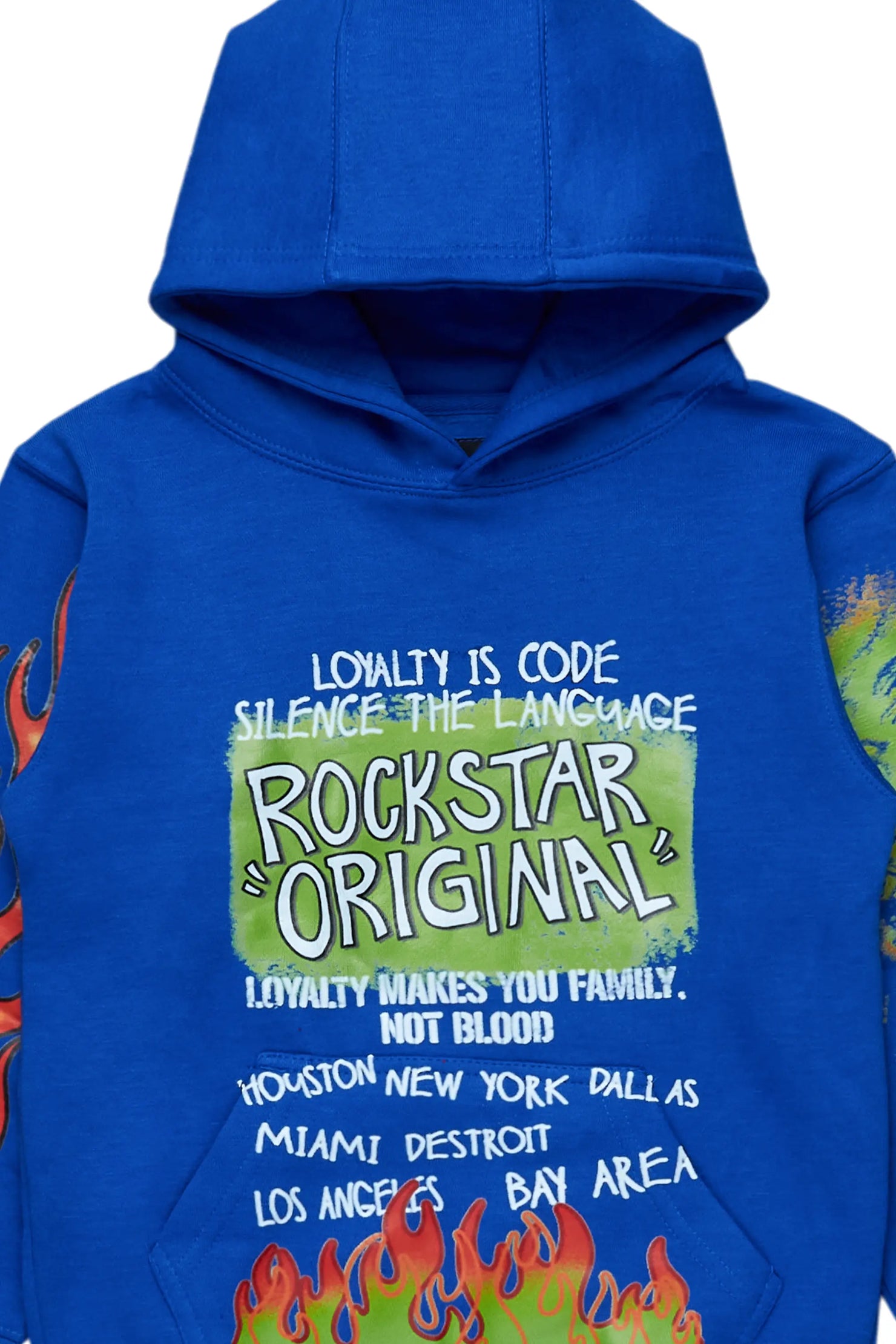 Boys Beno Royal Graphic Hoodie