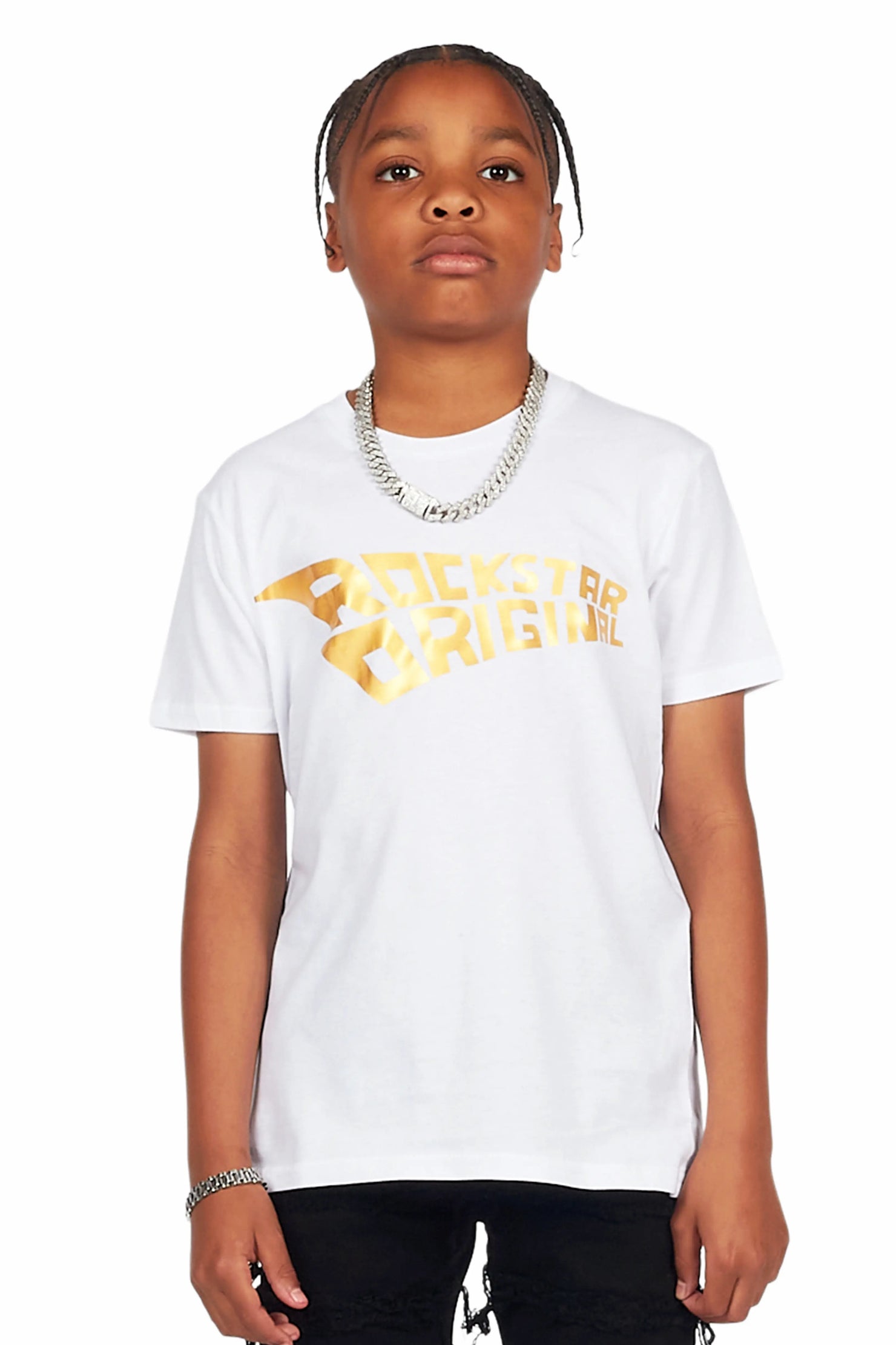 Boys Summit White Graphic T-Shirt