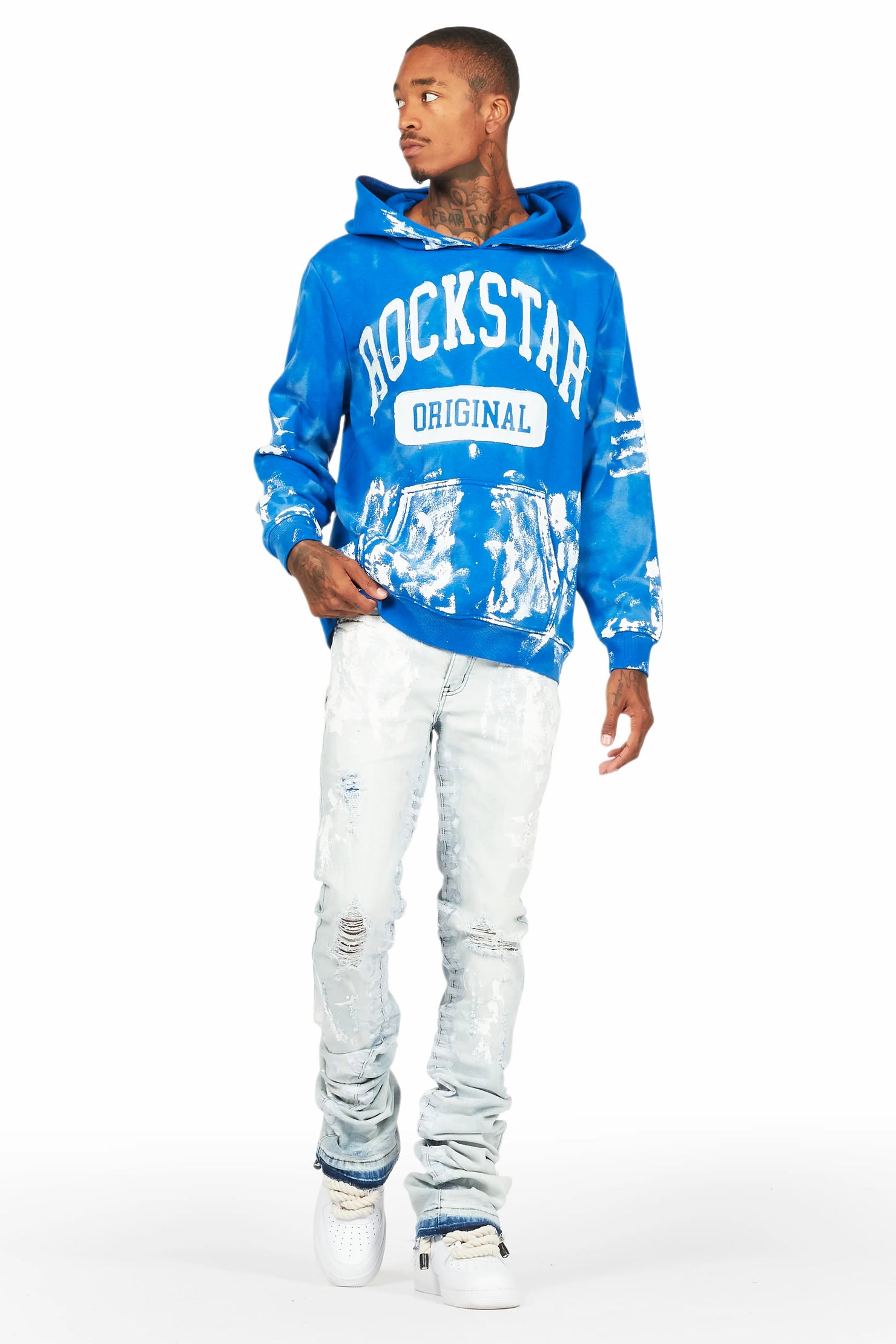 Karlo Royal Hoodie/Super Stacked Flare Jean Bundle