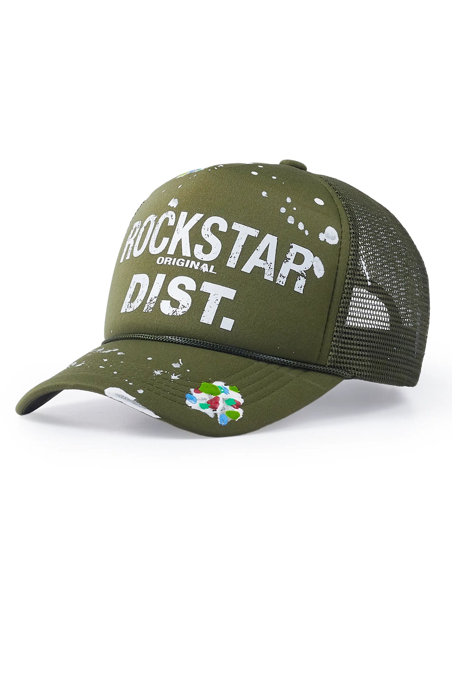 Good Side Only Army Green Trucker Hat