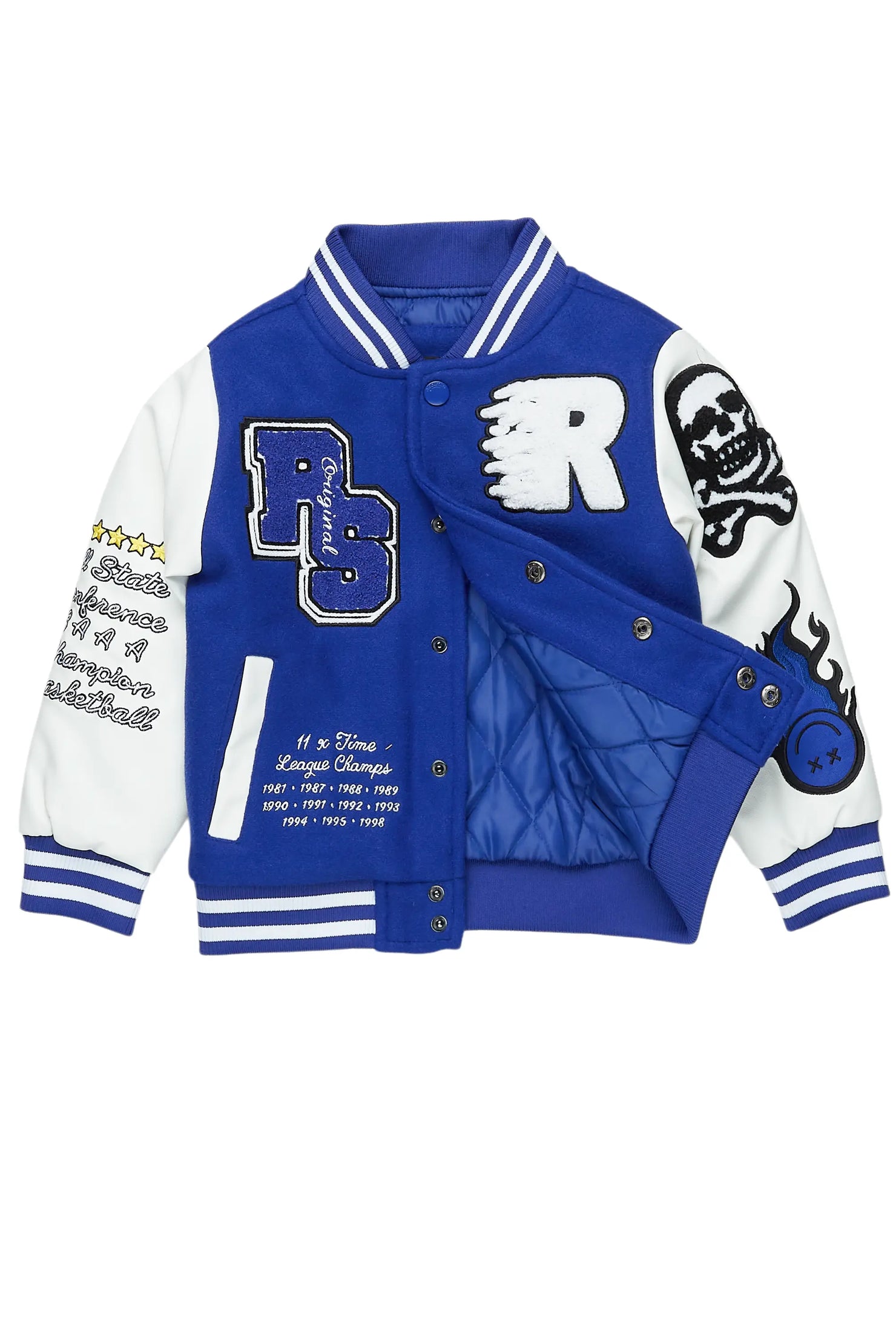 Boys Leaner Royal Blue Bomber Jacket