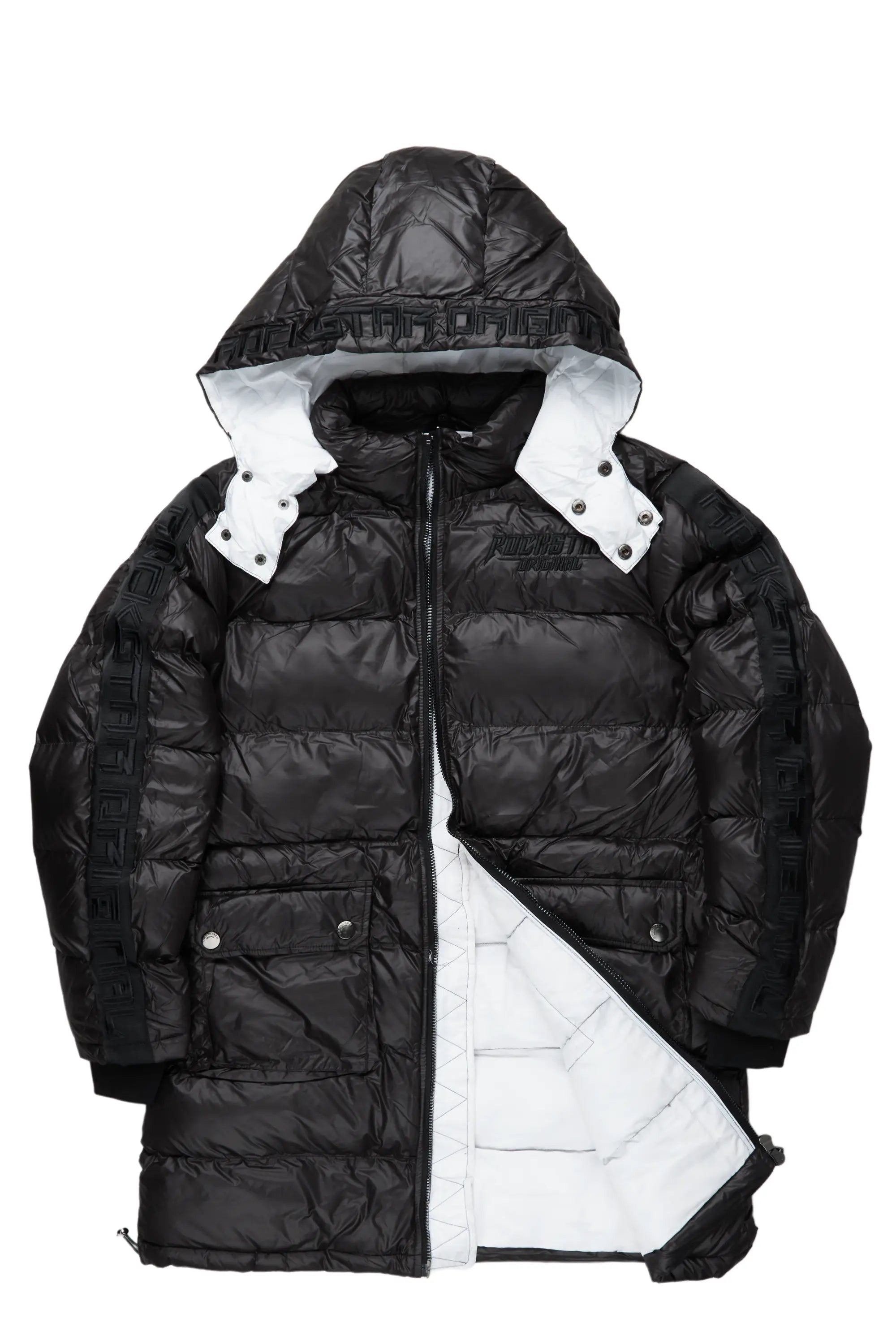 Nikita Black/Black Long Puffer Jacket– Rockstar Original