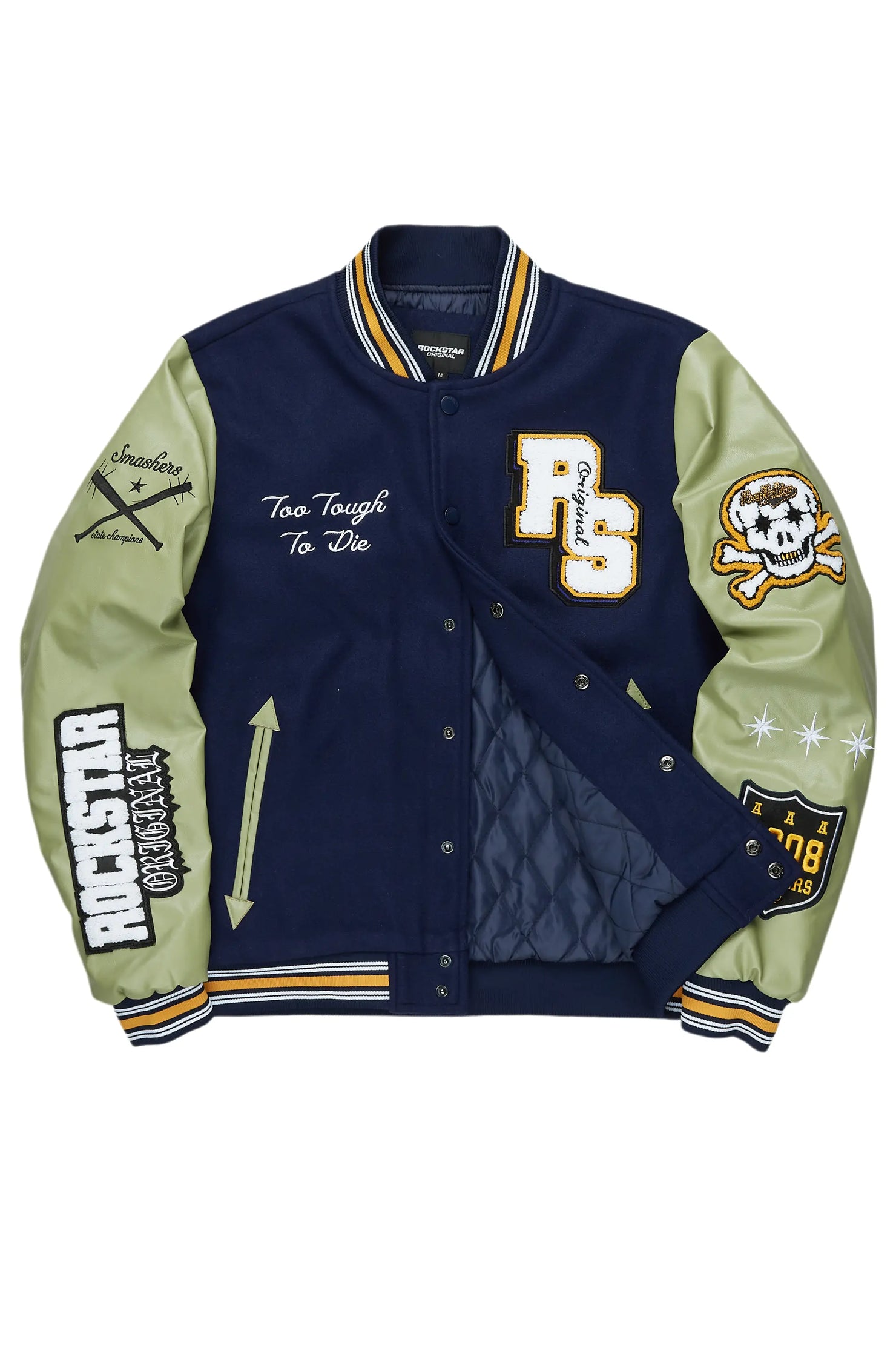 Shexter Navy Varsity Jacket