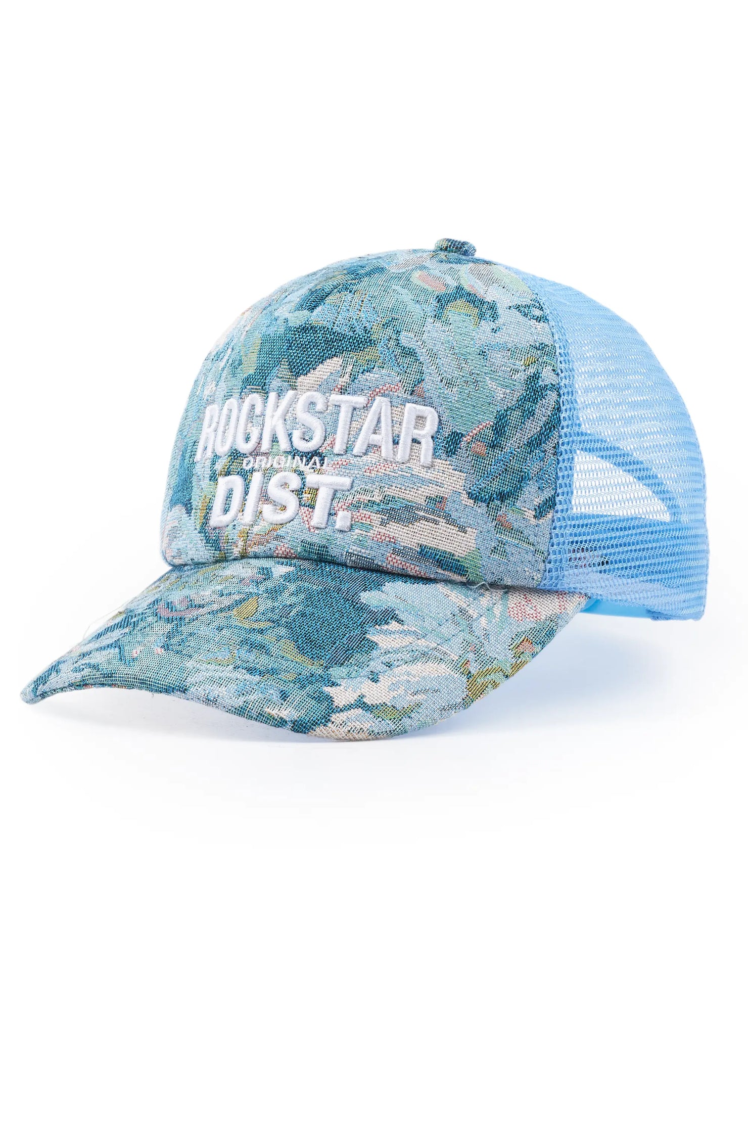 Nieisha Blue Tapestry Trucker Hat