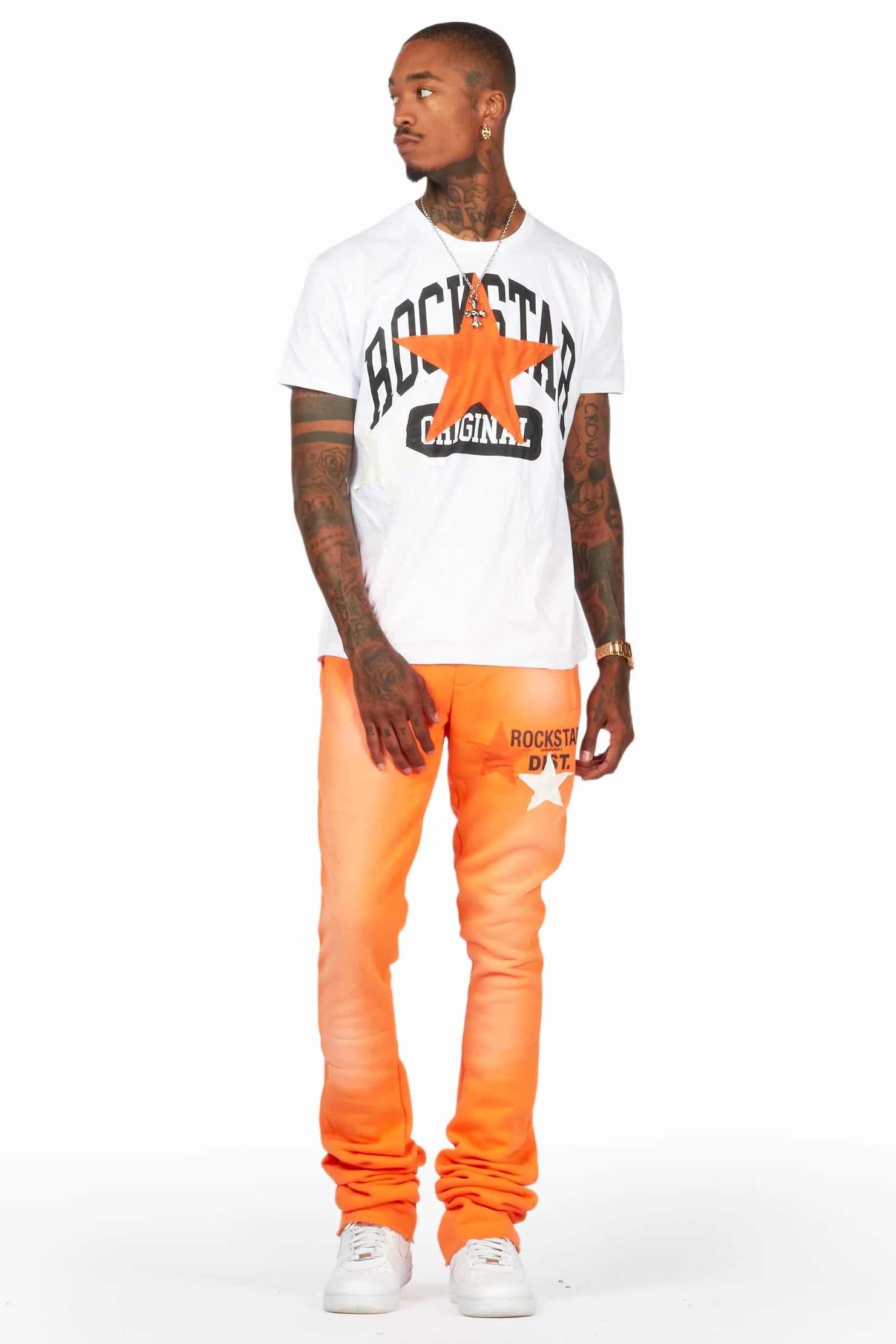 Mallor Orange T-Shirt/Super Stacked Track Set