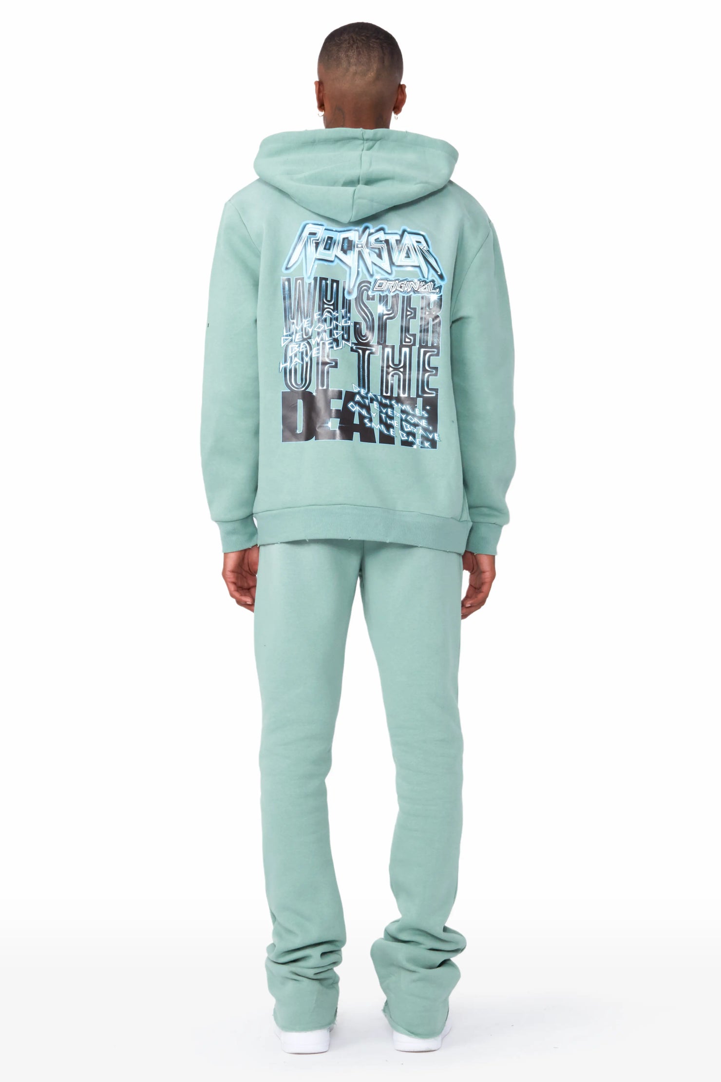 Obern Sage Graphic Hoodie/Stacked Flare Pant Track Set