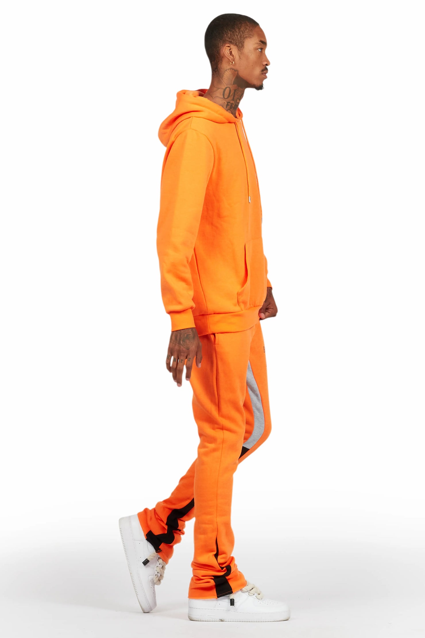 Briggs Orange Hoodie/Super Stacked Flare Track Set