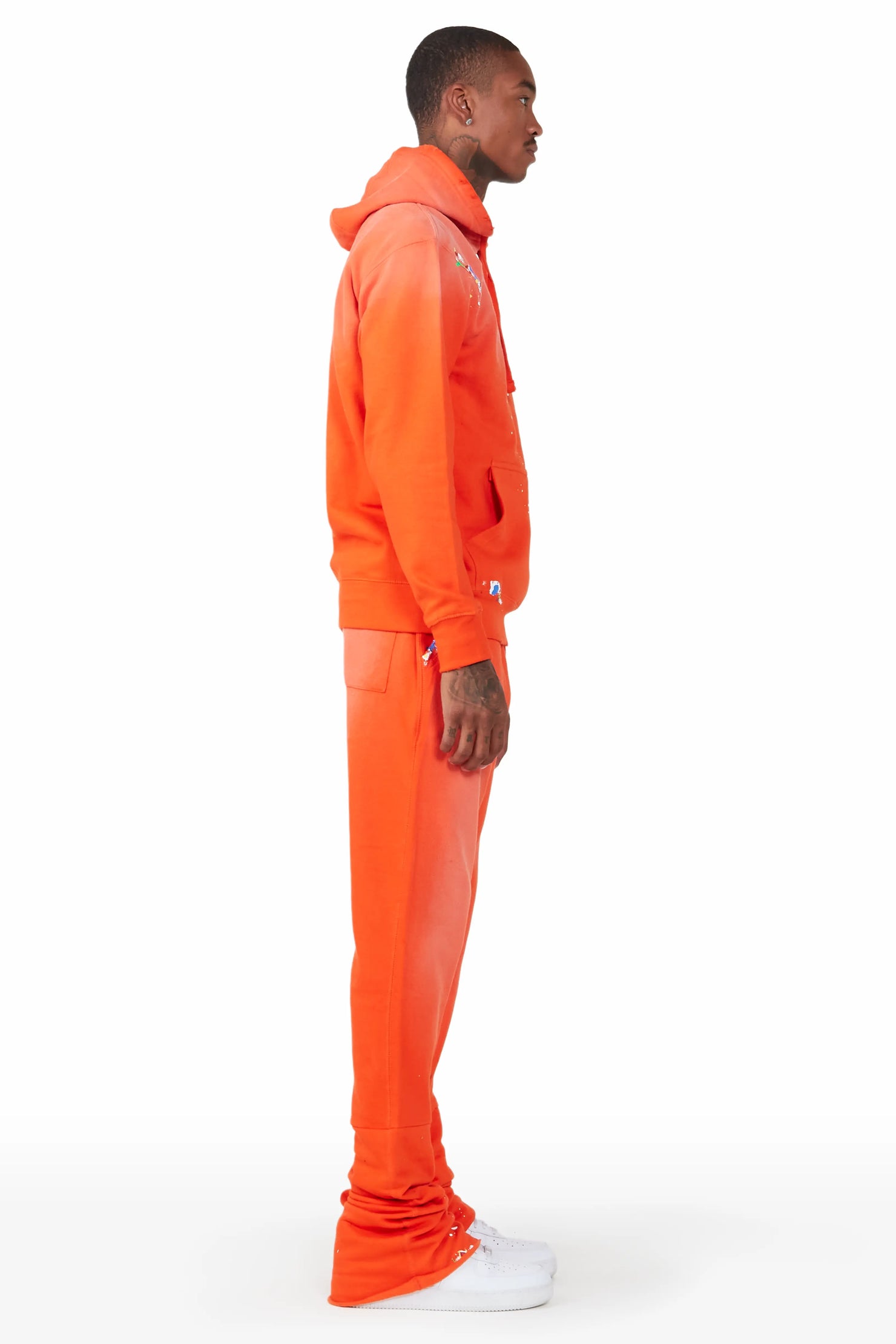 Everich Big Stacked Joggers - Orange