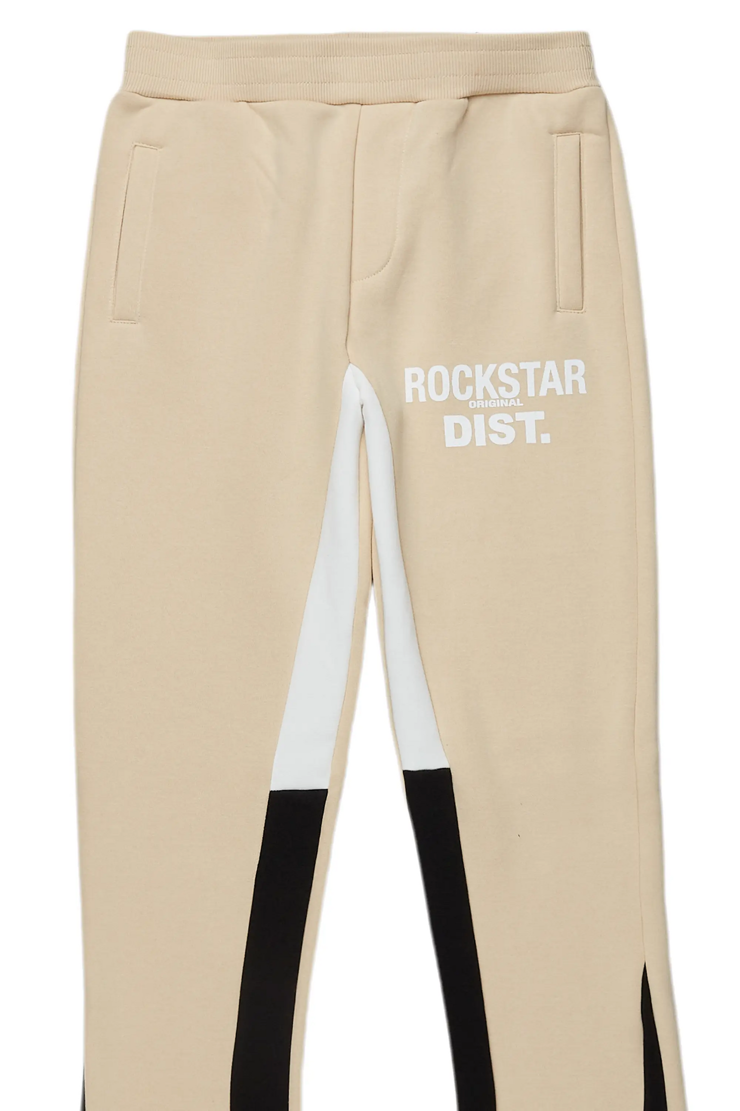 Boys Alpine Beige Stacked Trackpant