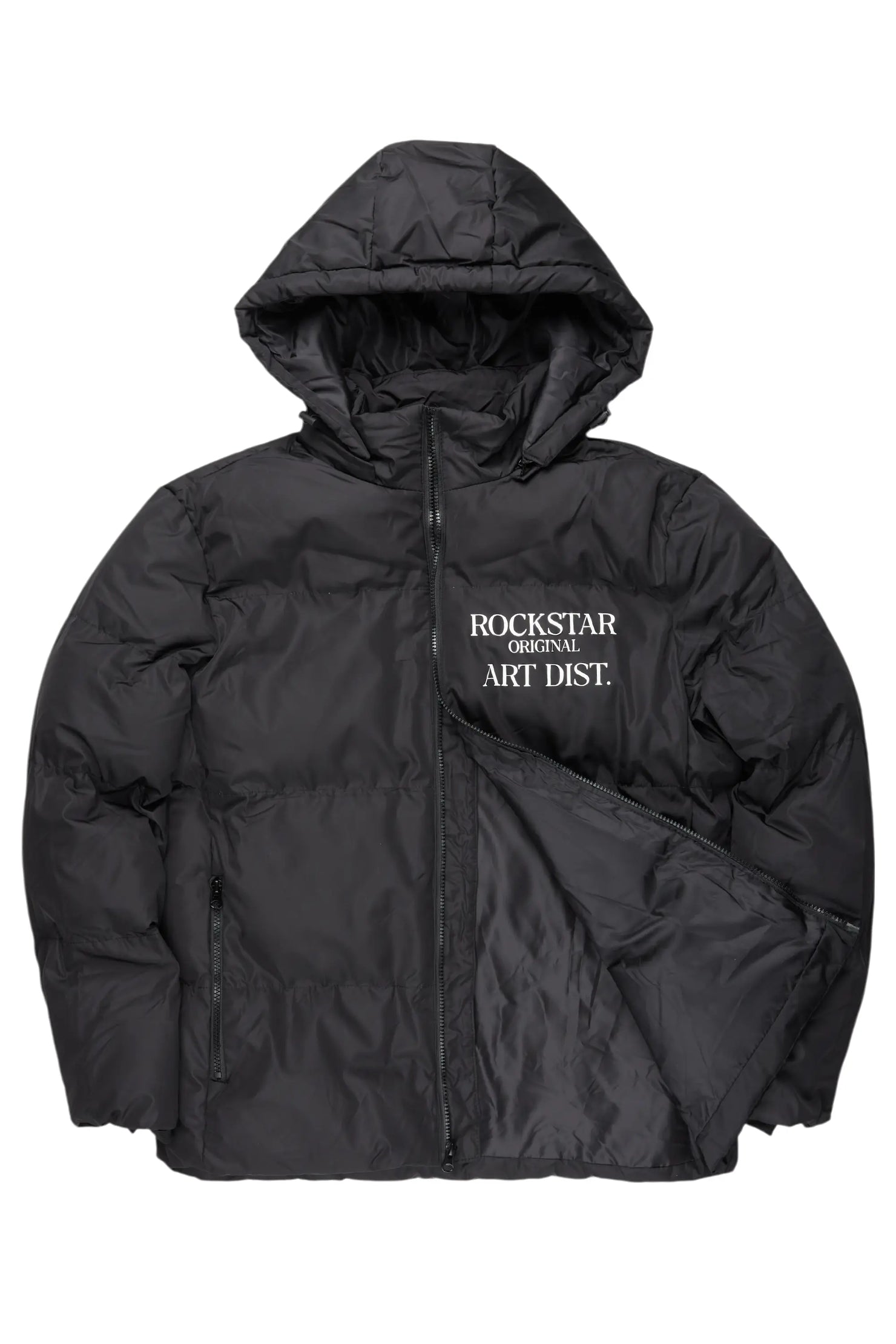 Briggs Black Graphic Puffer