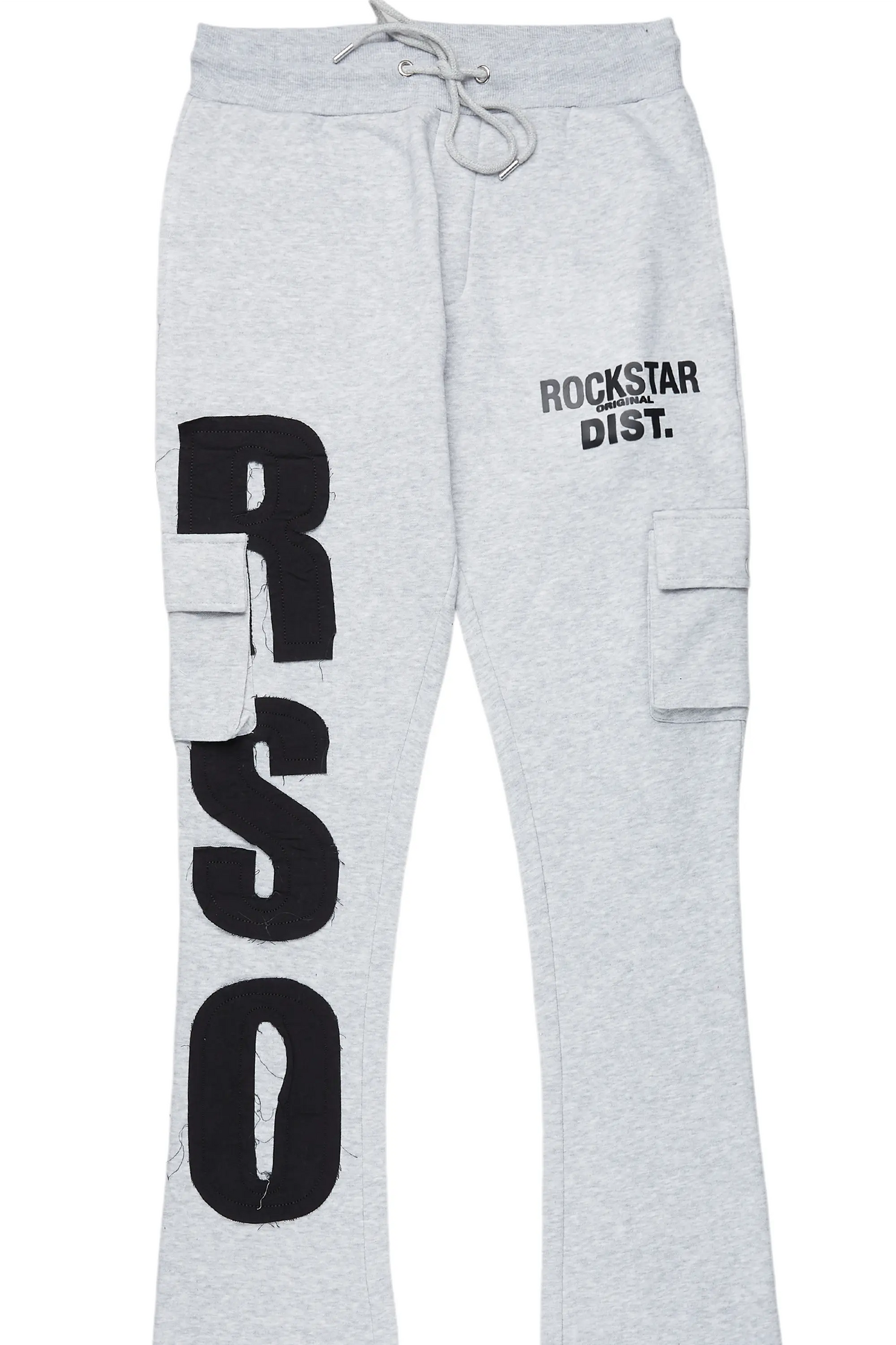 Boys Admir Heather Grey Stacked Flare Pant