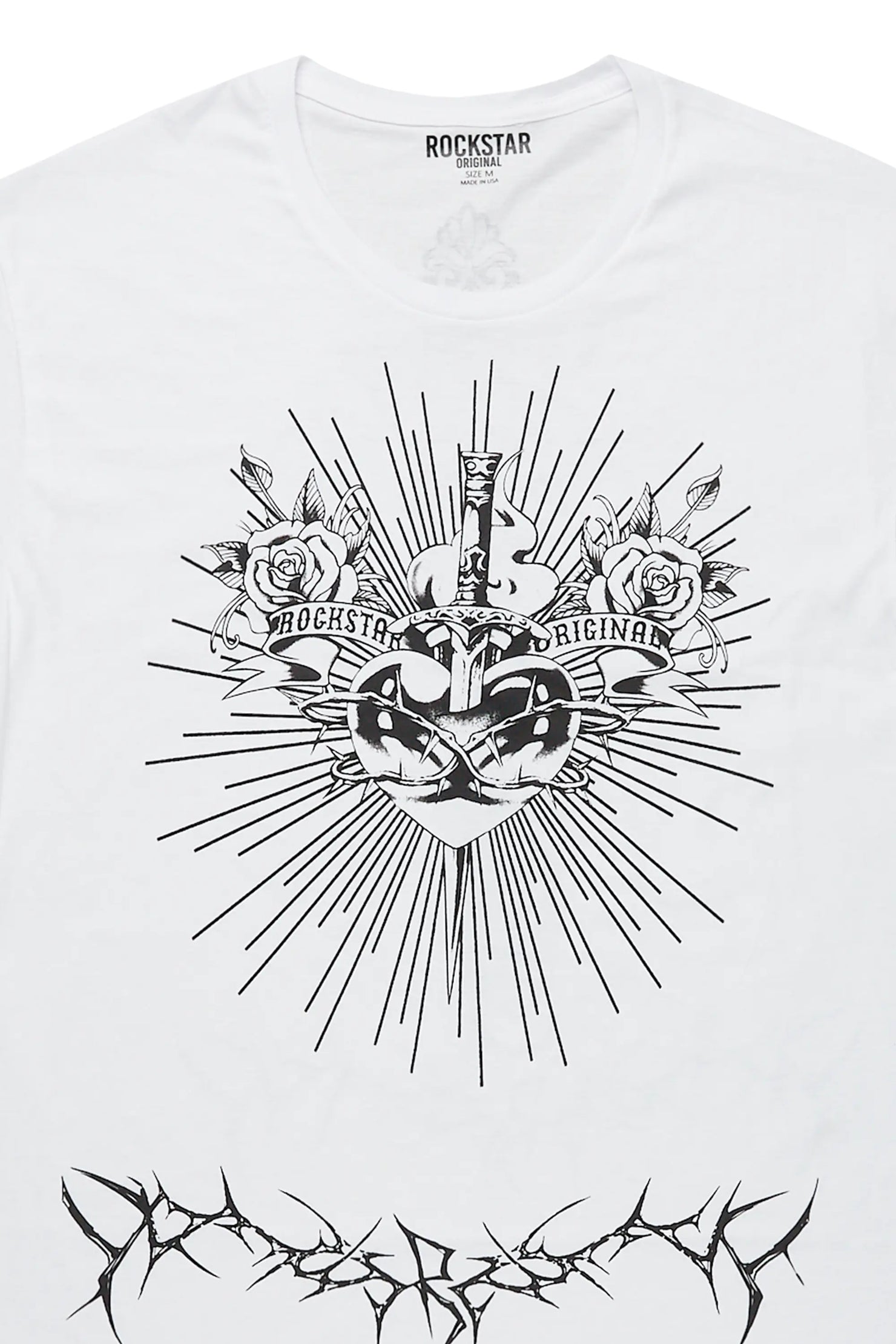 Leander White/Black Graphic T-Shirt