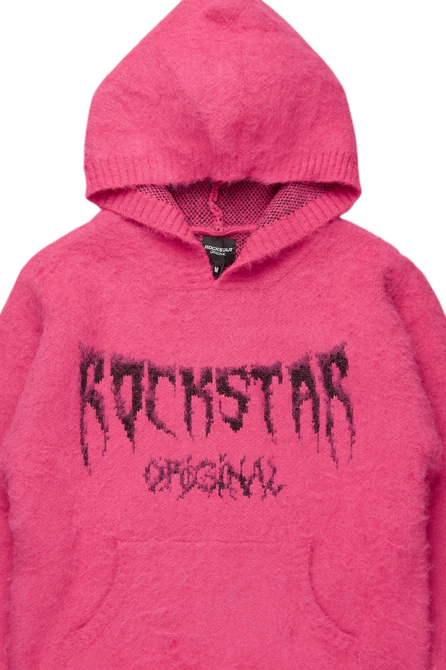 Andreas Pink Graphic Knit Hoodie