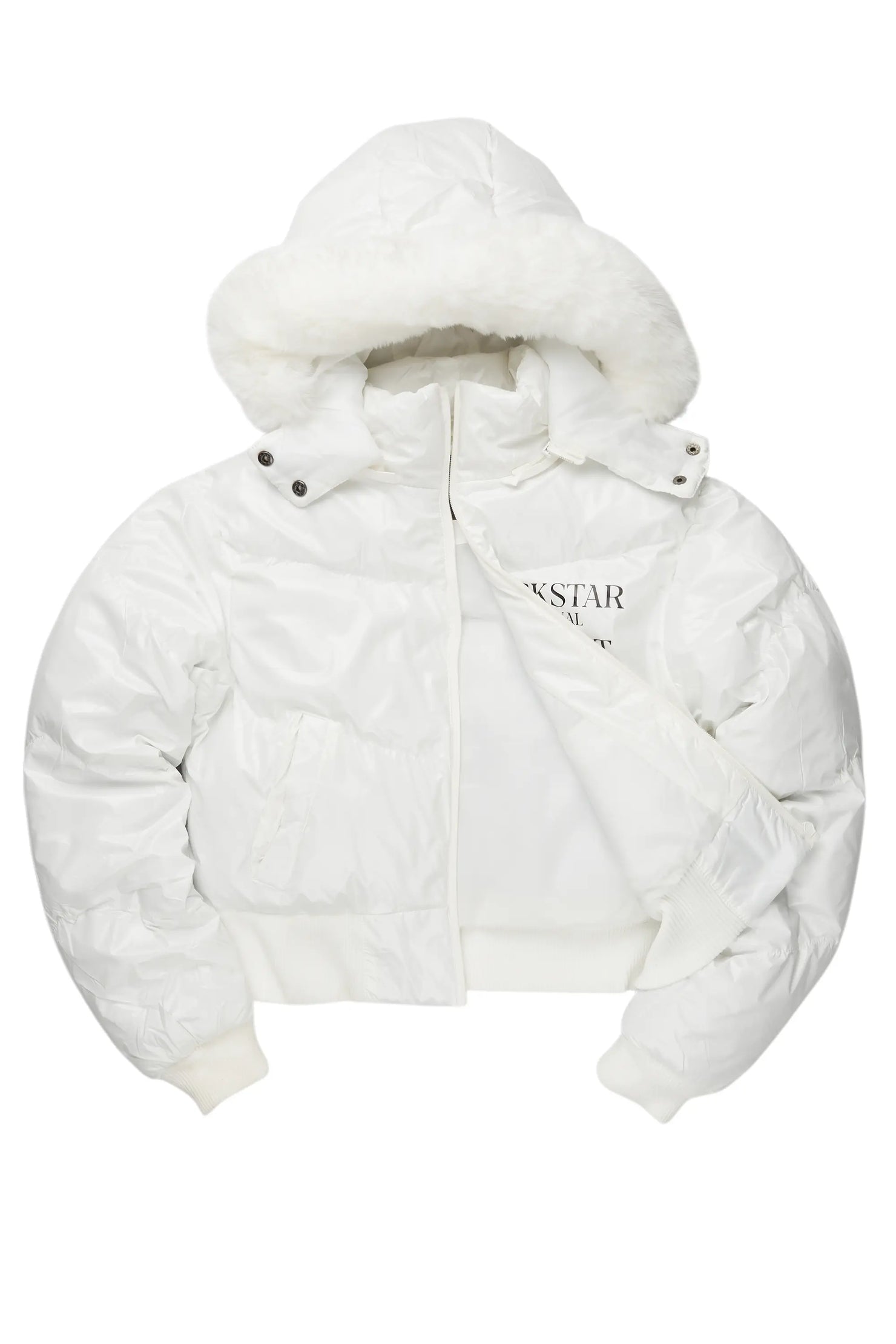 Destina White Puffer Jacket