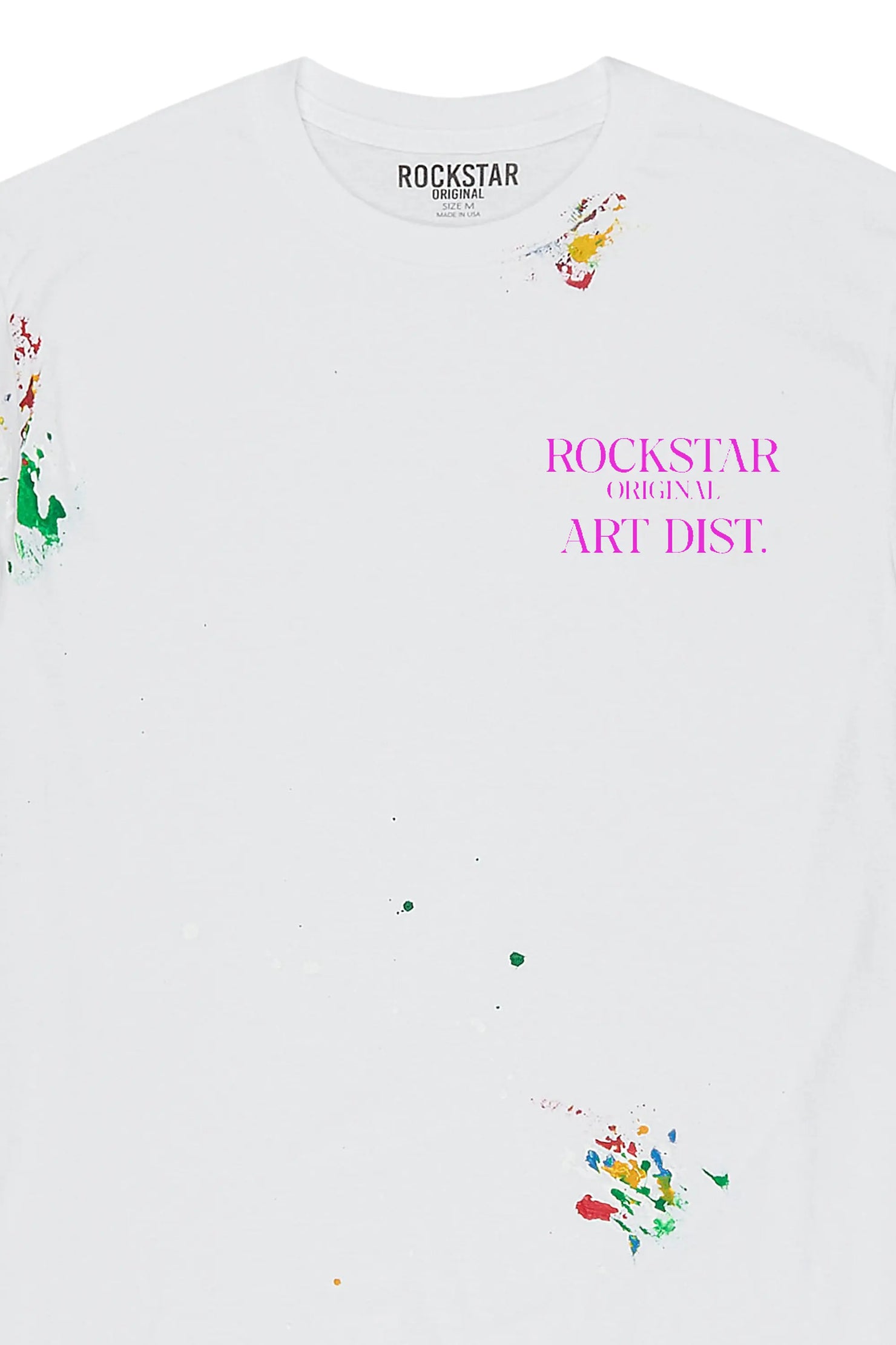 Palmer White/Pink  Graphic T-Shirt