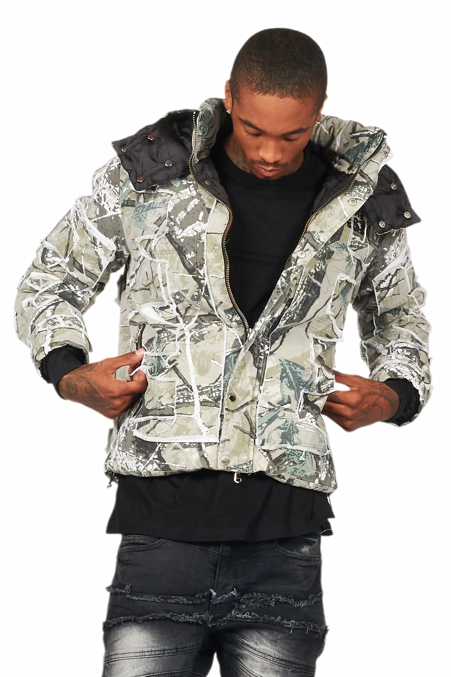 Shake Tree Camo Puffer Jacket