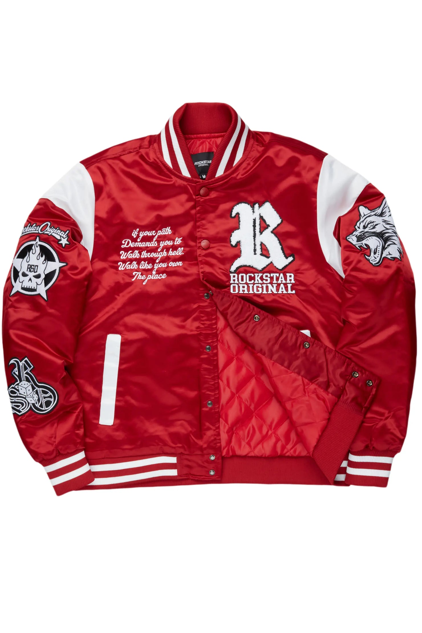 Geir Red Varsity Jacket