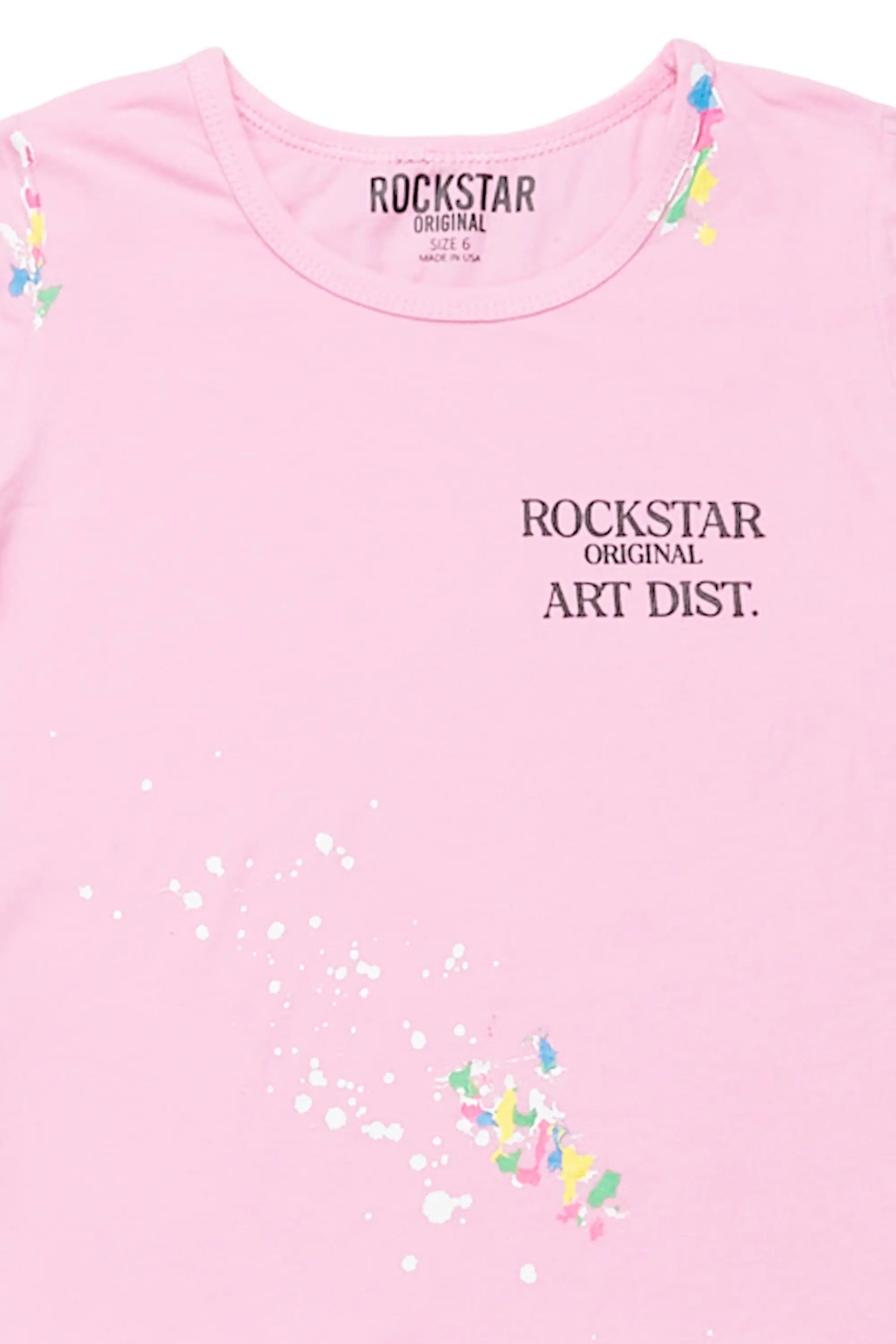 Girls Palmira Pink Graphic T-Shirt