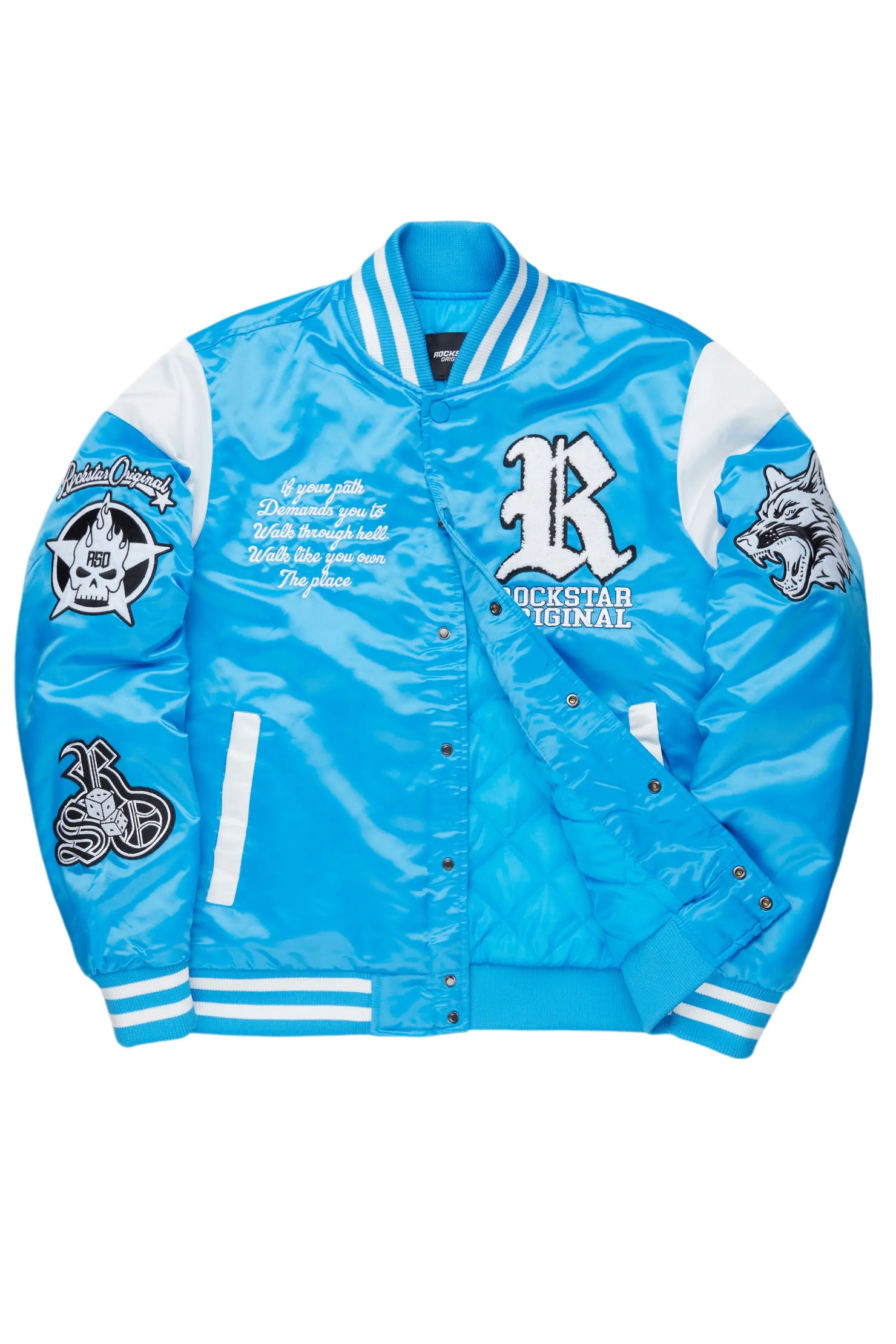 Geir Royal Blue Varsity Jacket