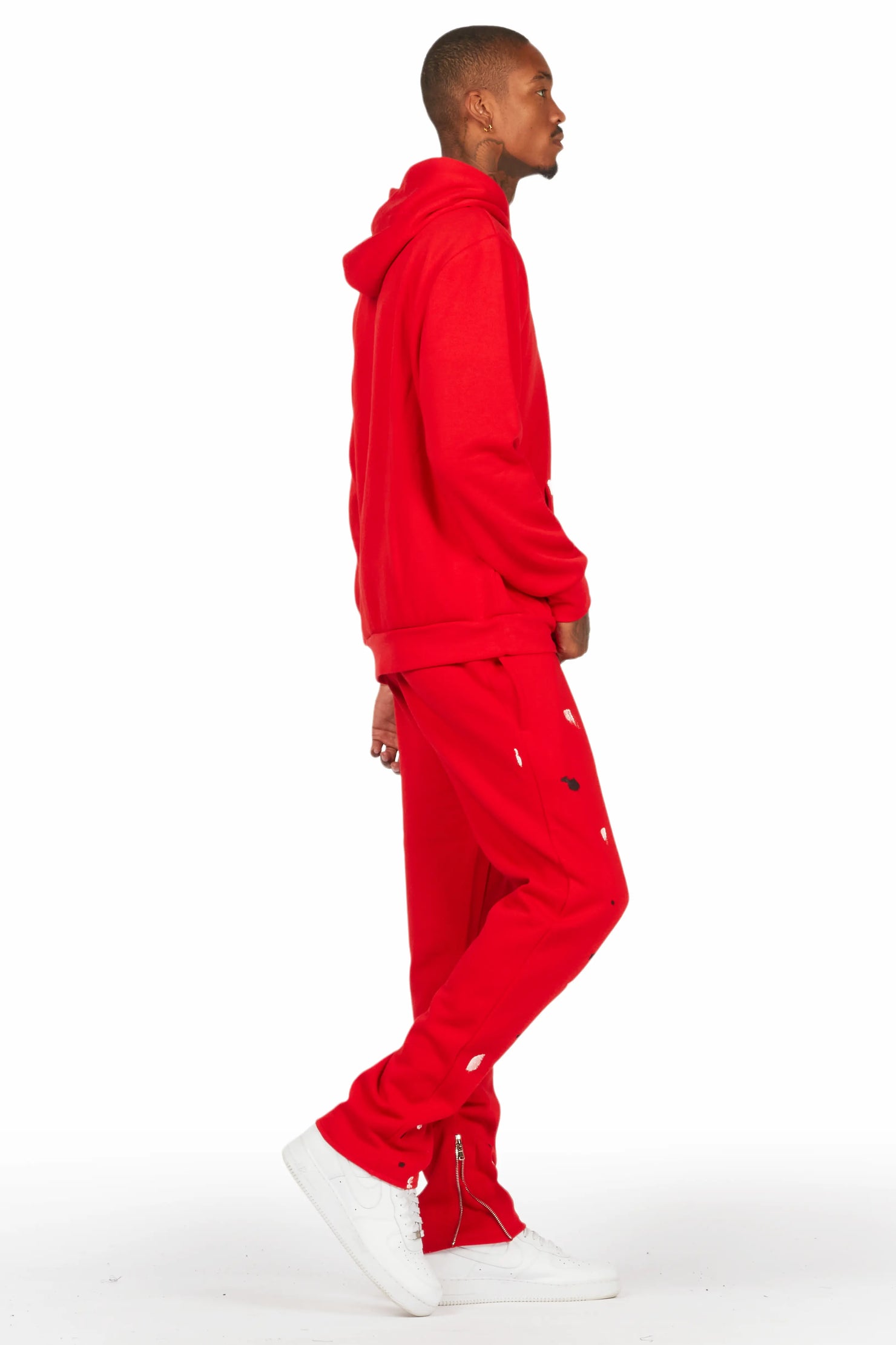 Jaco Red Slim Fit Track Set