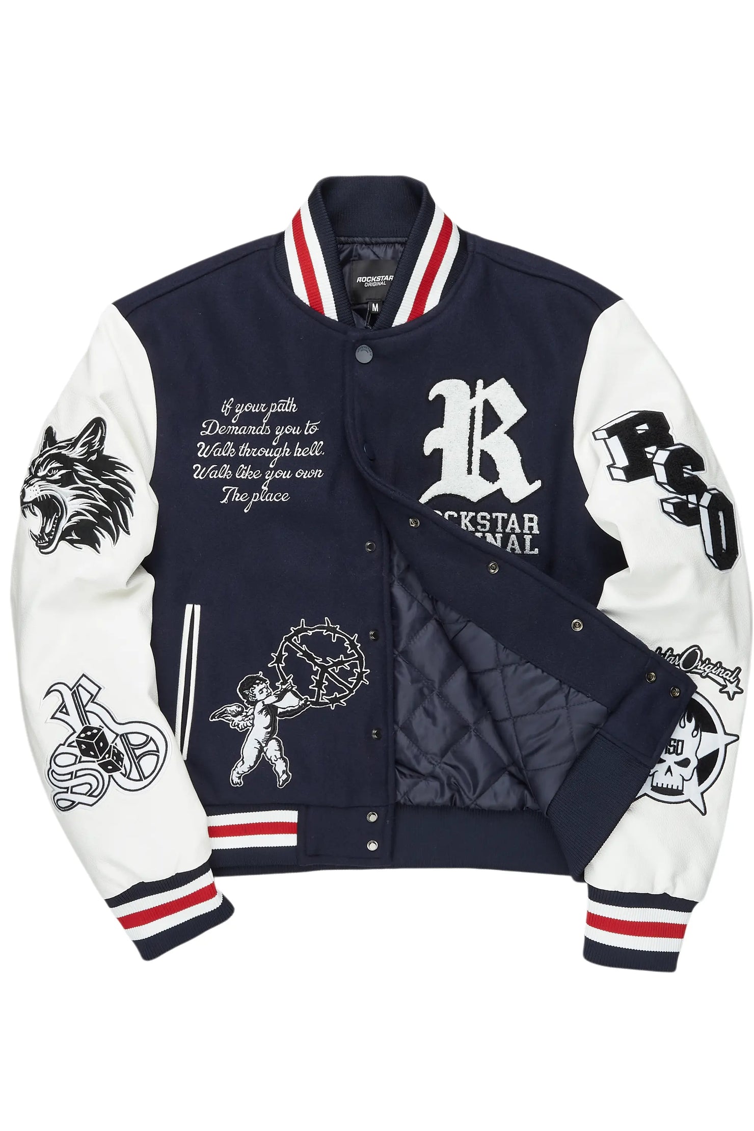 Afonso Navy Varsity Jacket