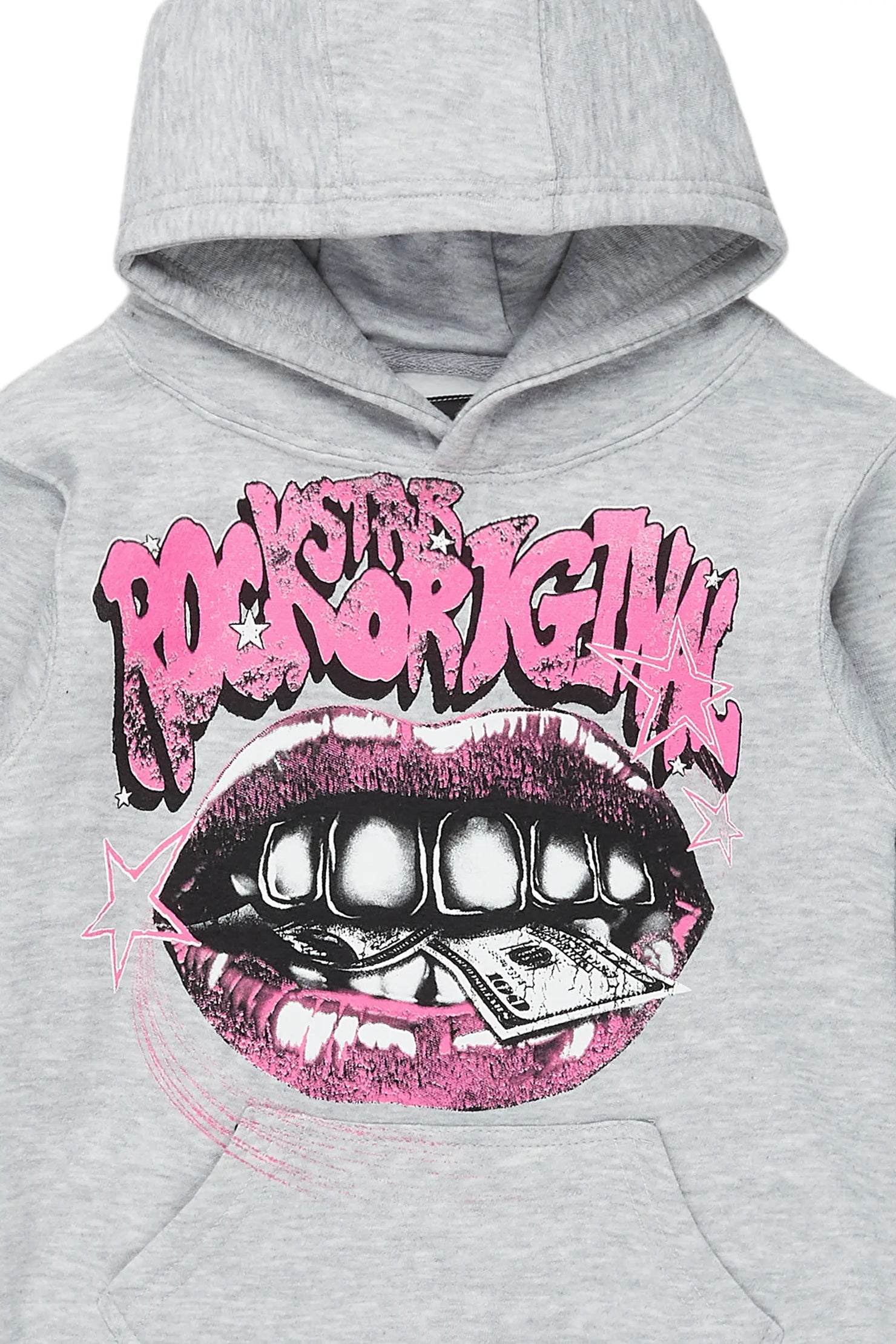 Girls Rosie Grey Graphic Hoodie