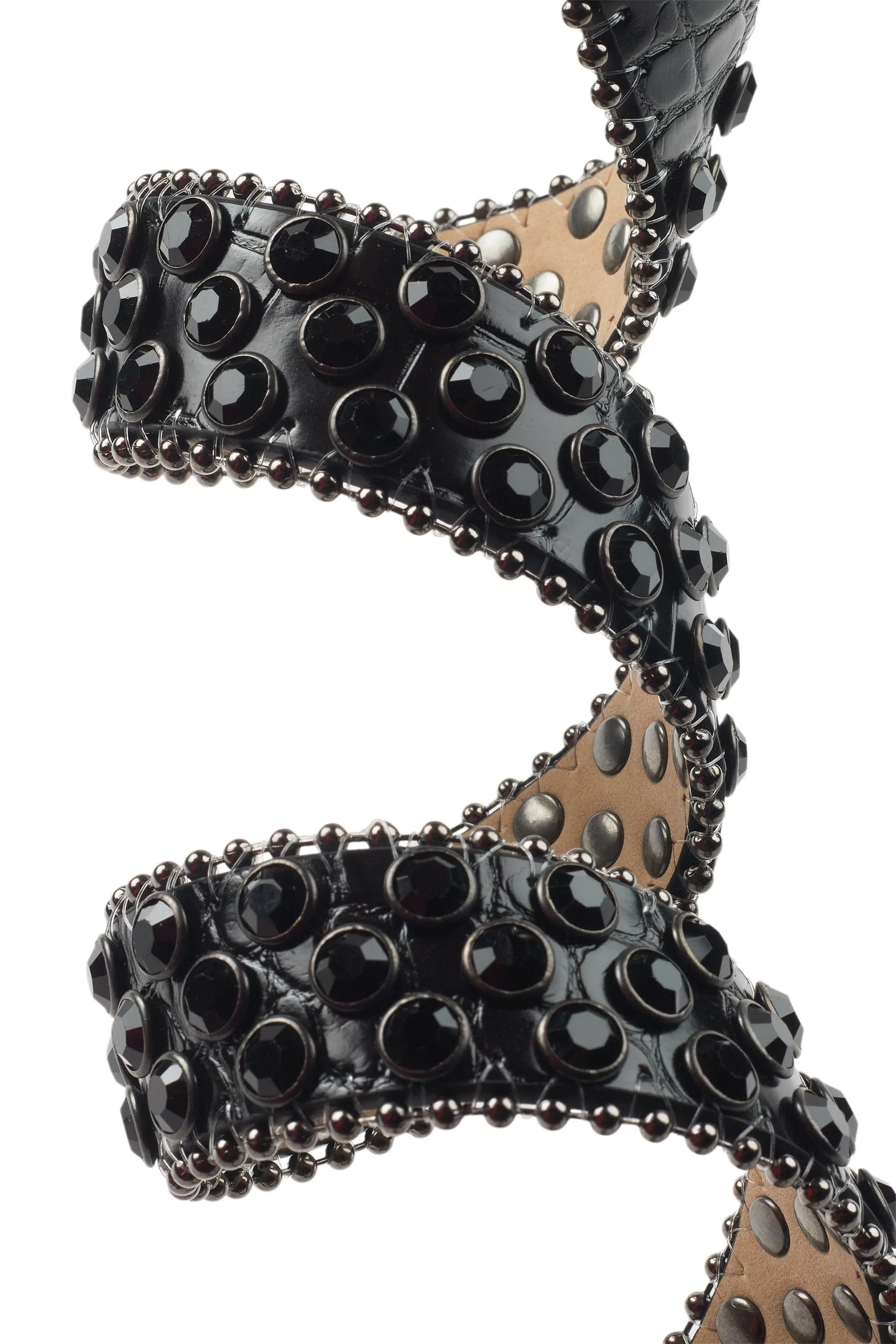 Sammy Black Rhinestone Belt