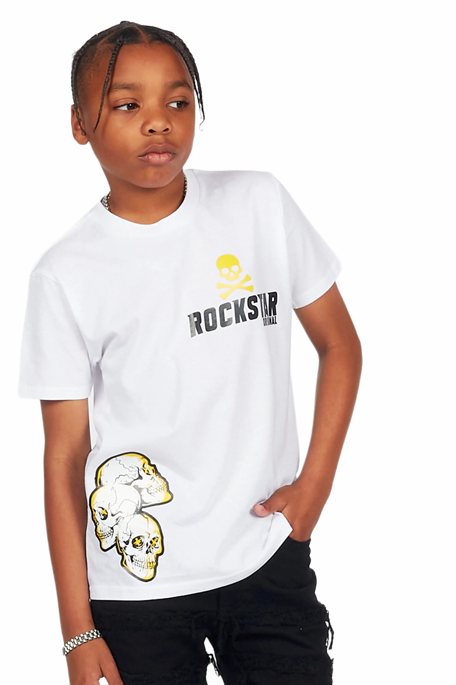 Boys Townes White Graphic T-Shirt