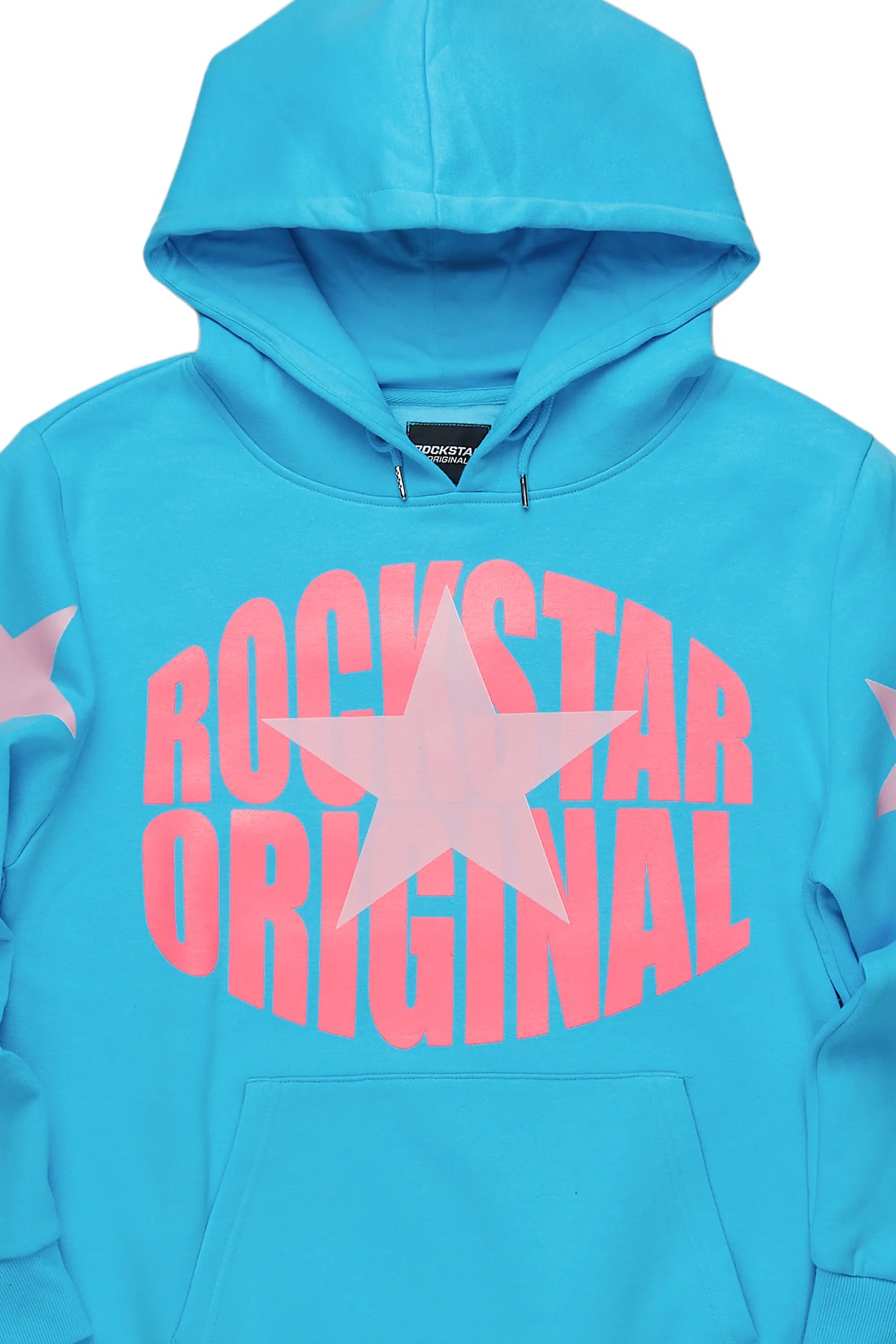 Hachi Blue/Pink Graphic Hoodie