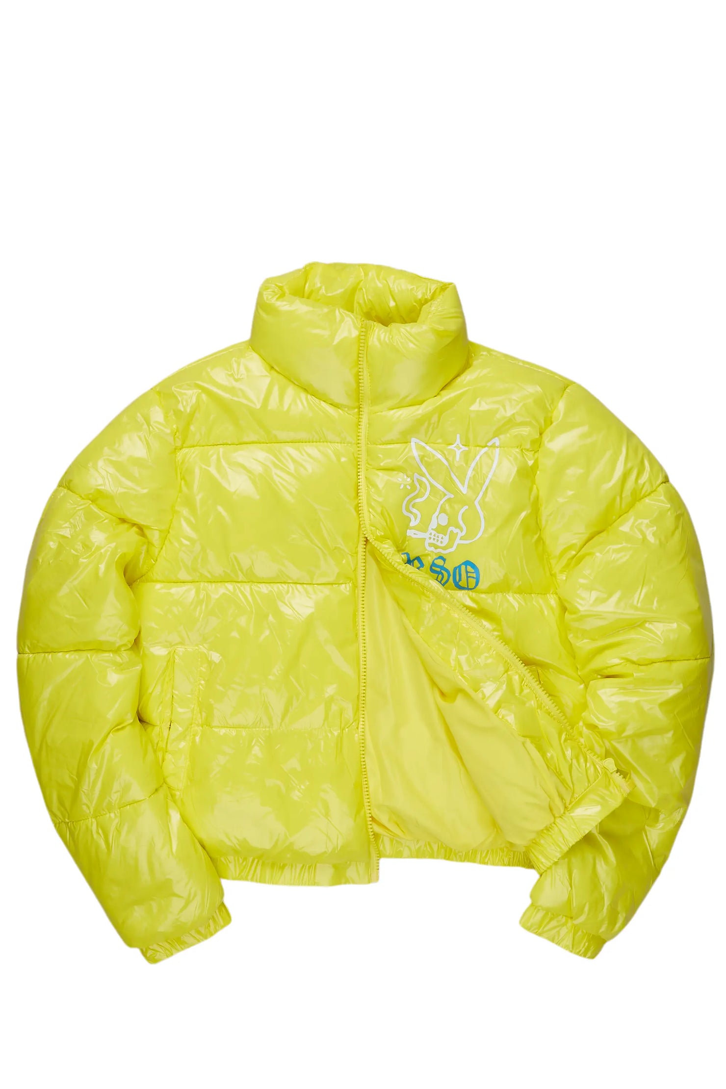 Bremissia Yellow Puffer Jacket