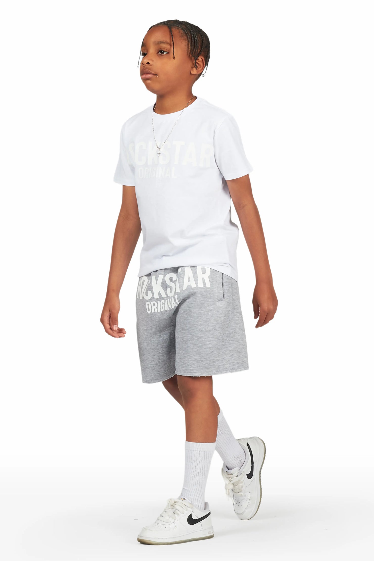 Boys Sana White Short Set