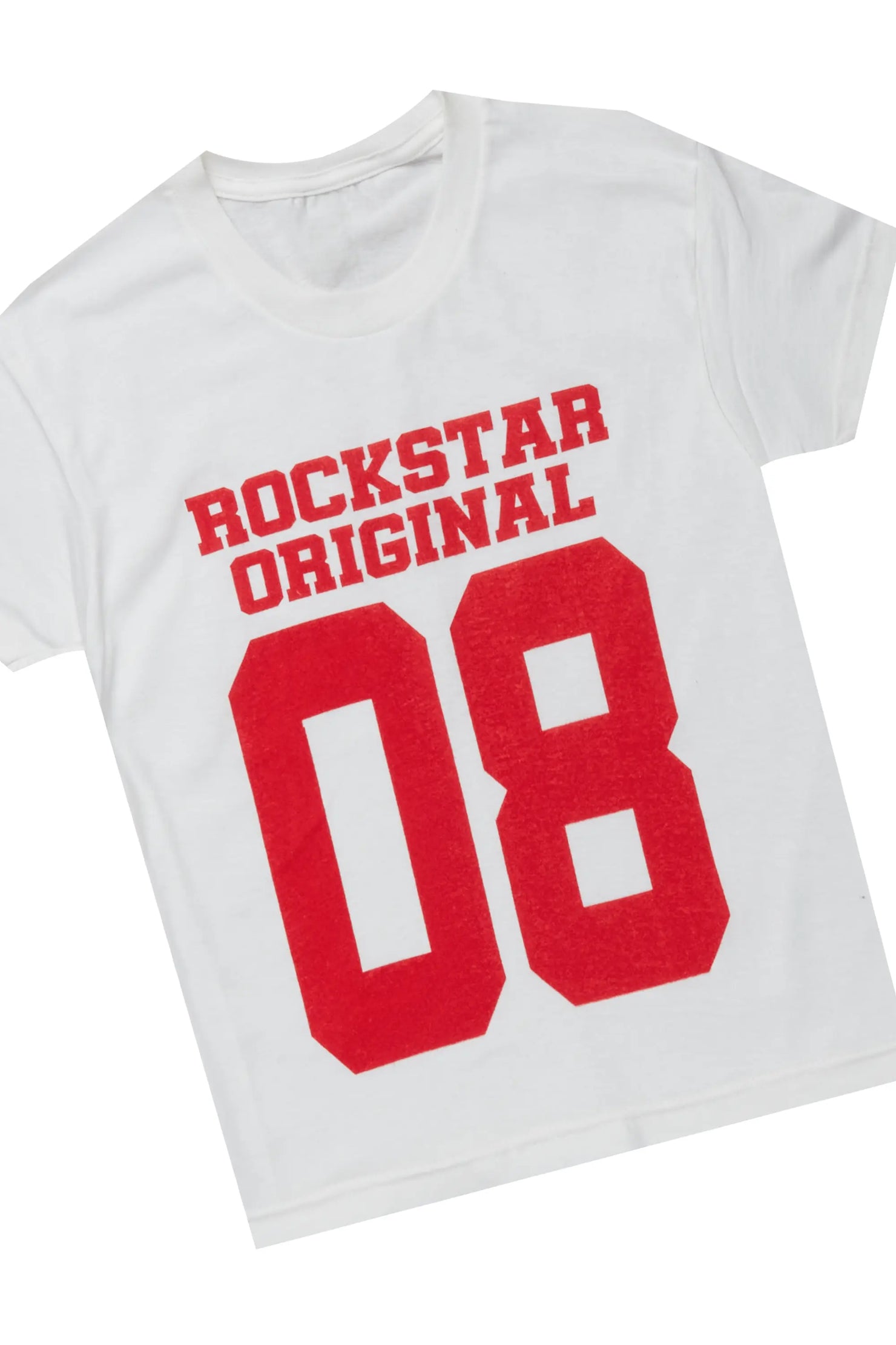 Boys Manu Red/White T-Shirt Stacked Set