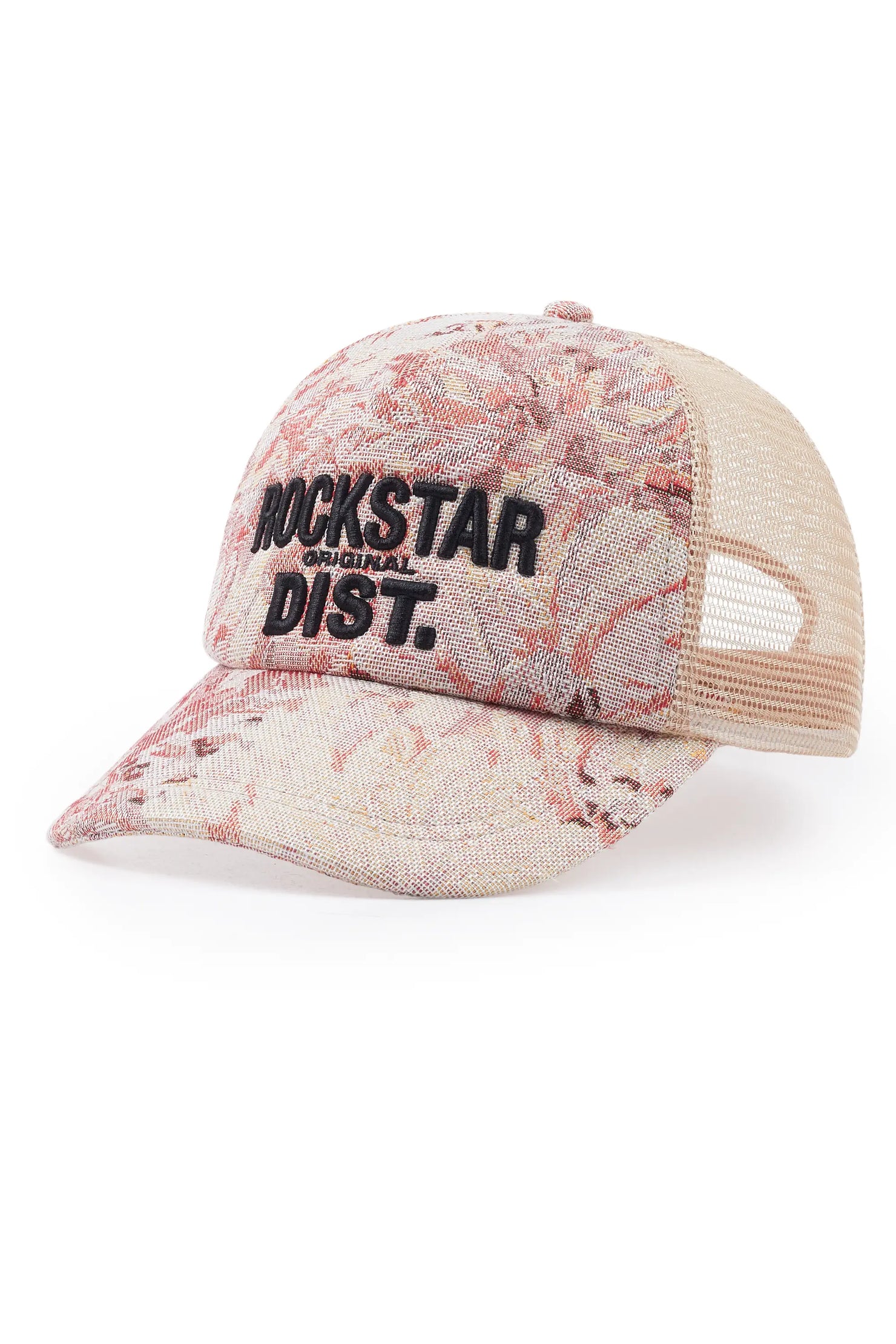 Nieisha Pink Tapestry Trucker Hat