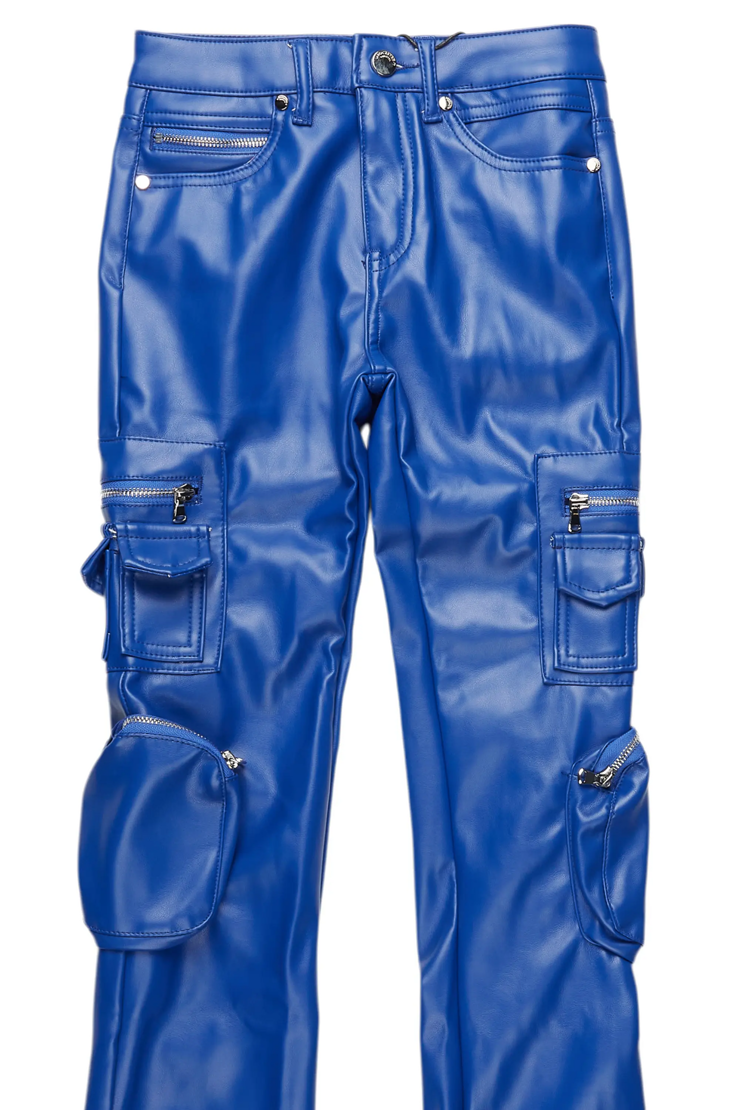 Girls Sutton Royal Blue  PU Leather Jean