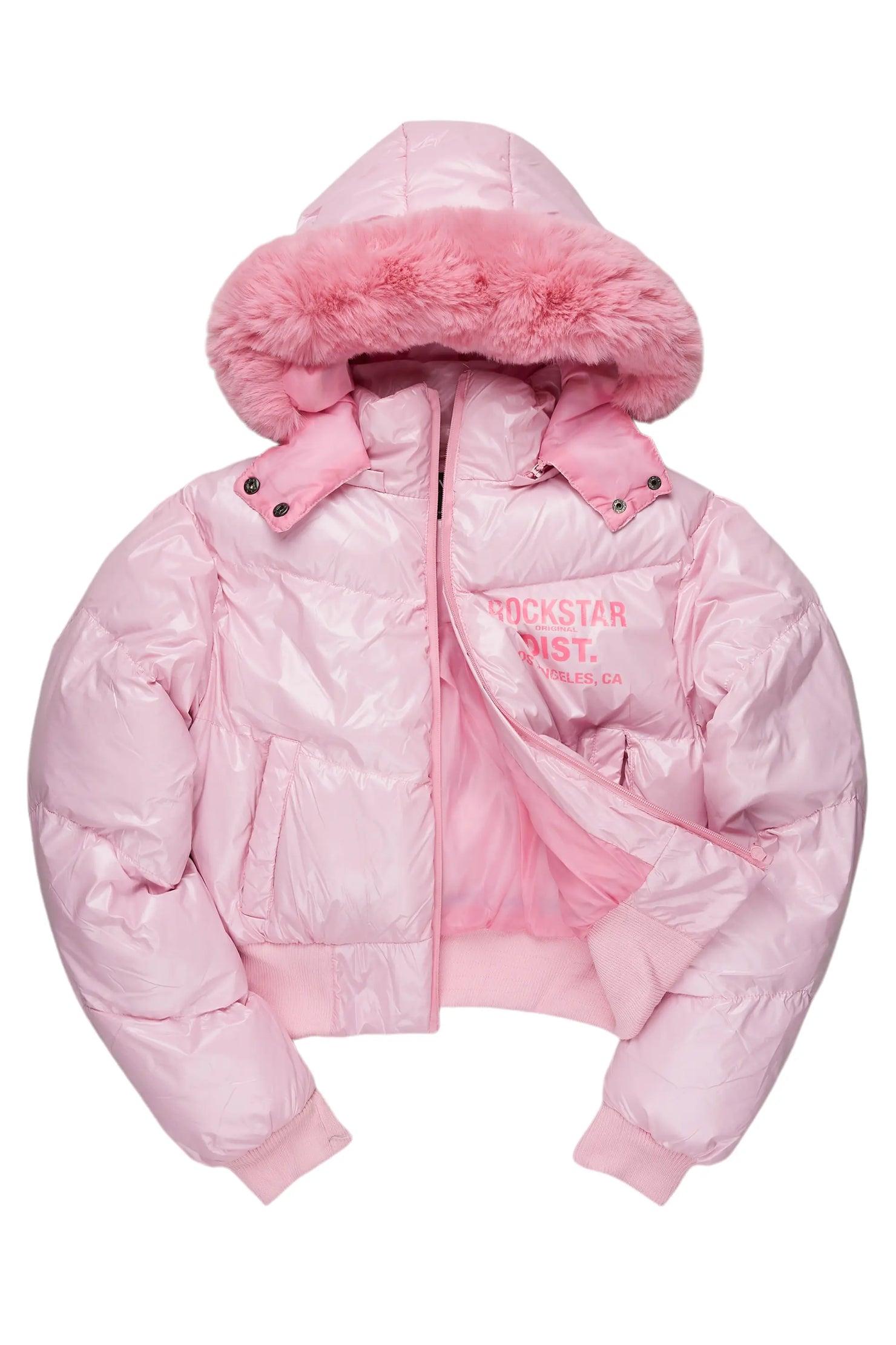 Moncia Pink Puffer Jacket