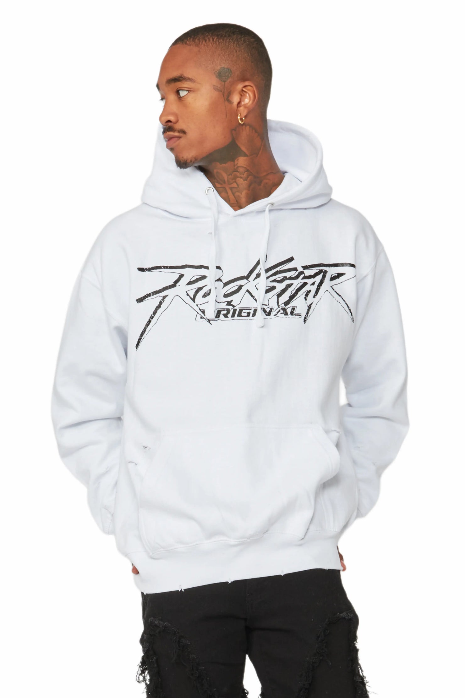 Alpha White Graphic Hoodie