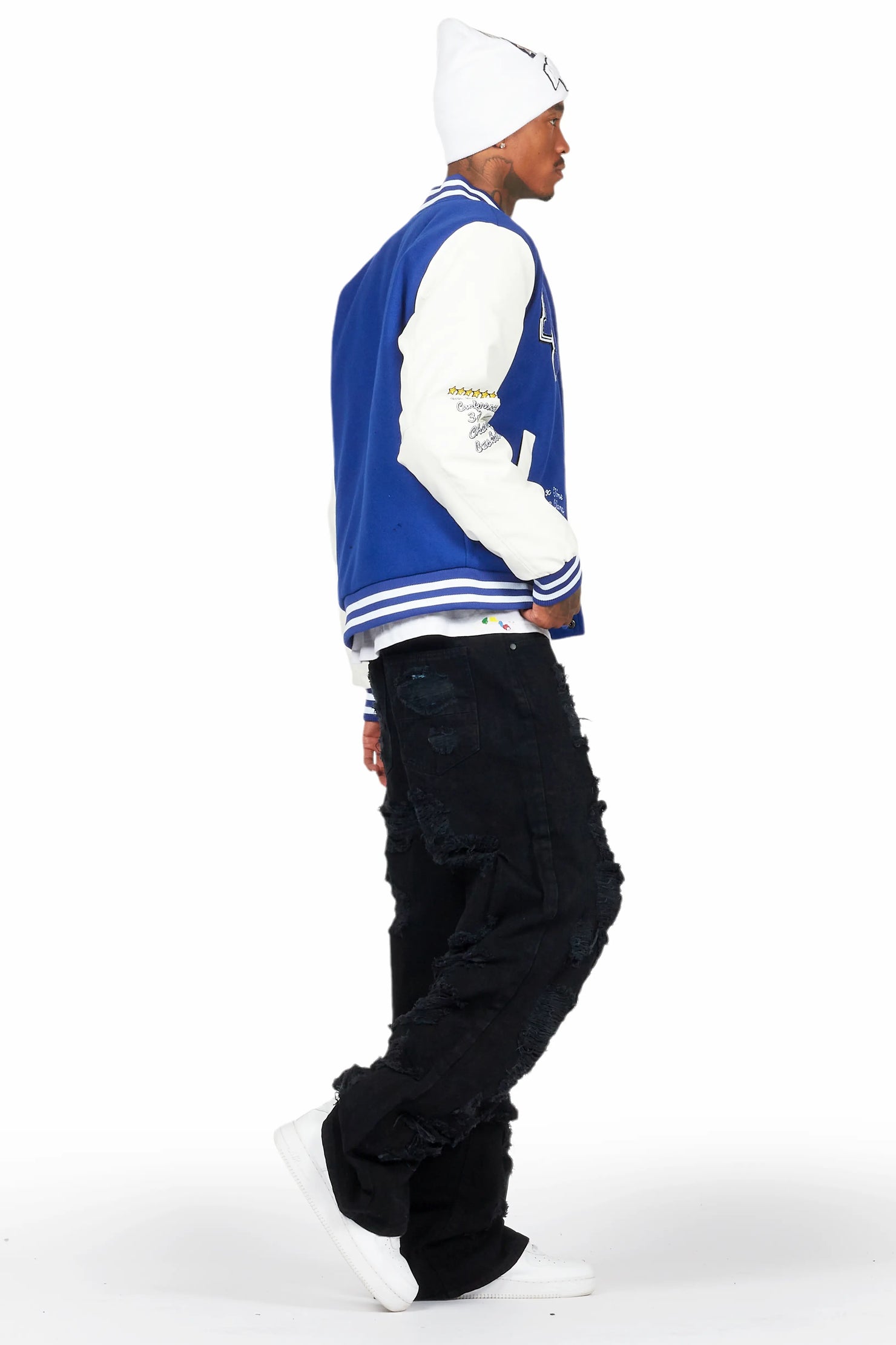 Leaner Royal Blue Bomber Jacket