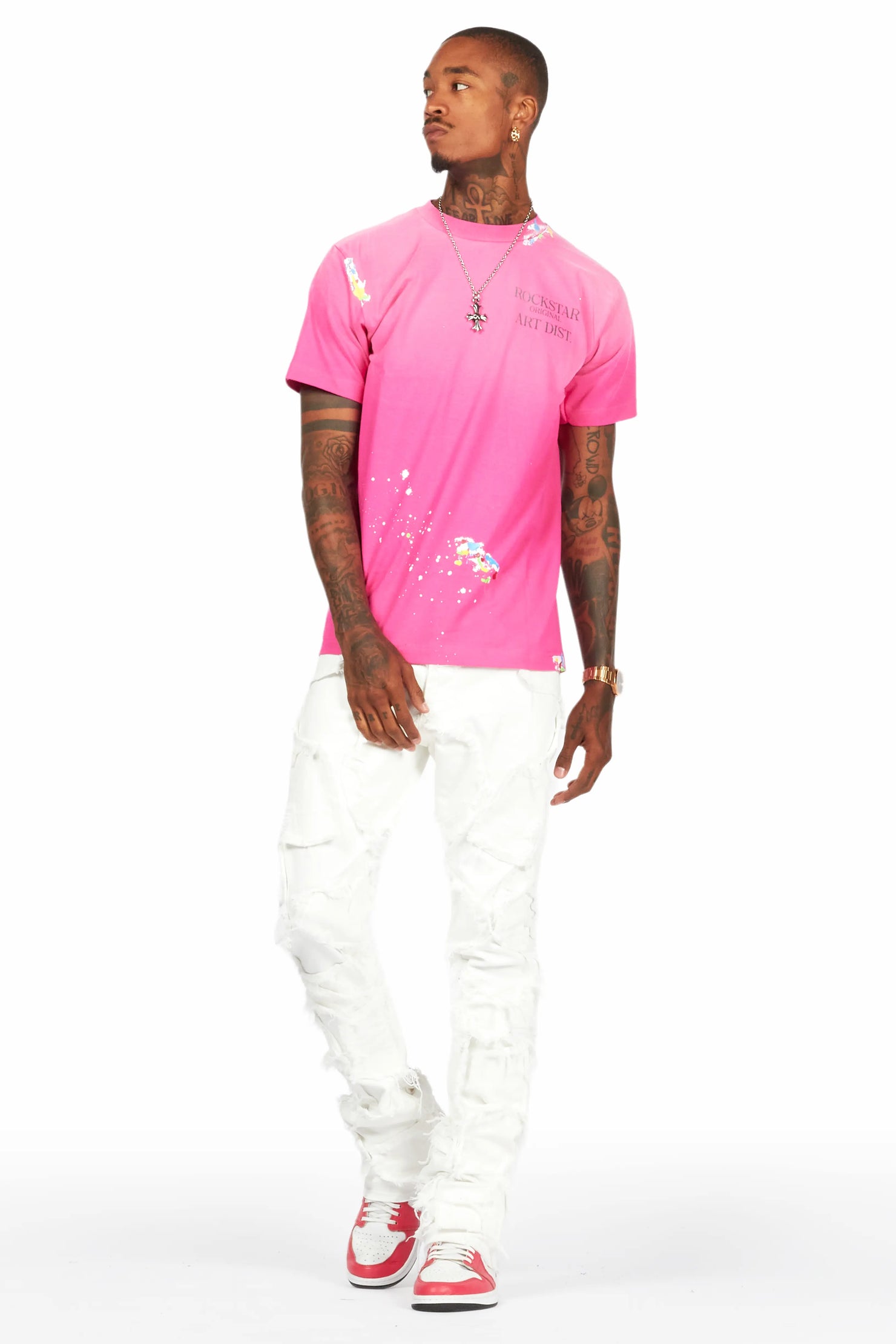 Palmer Neon Fuchsia Graphic T-Shirt