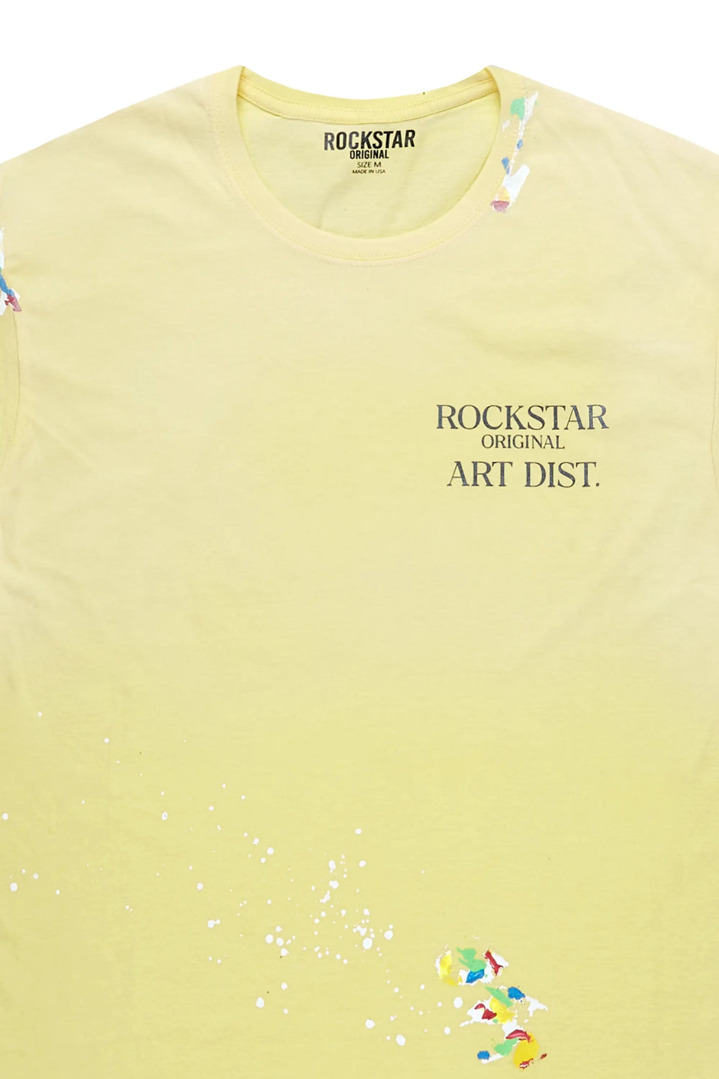 Palmer Light Yellow Graphic T-Shirt