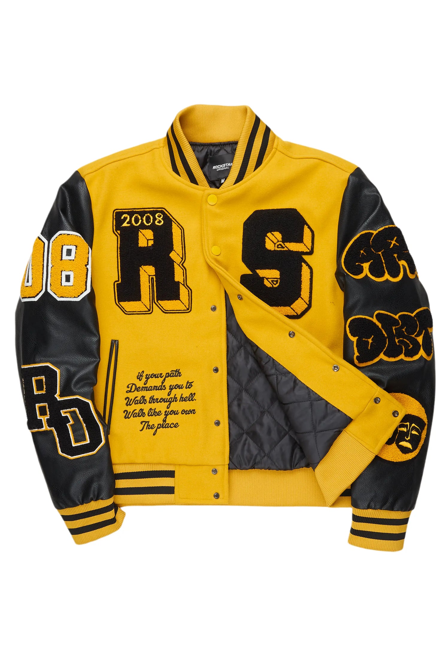 Leslaw Yellow/Black Varsity Jacket