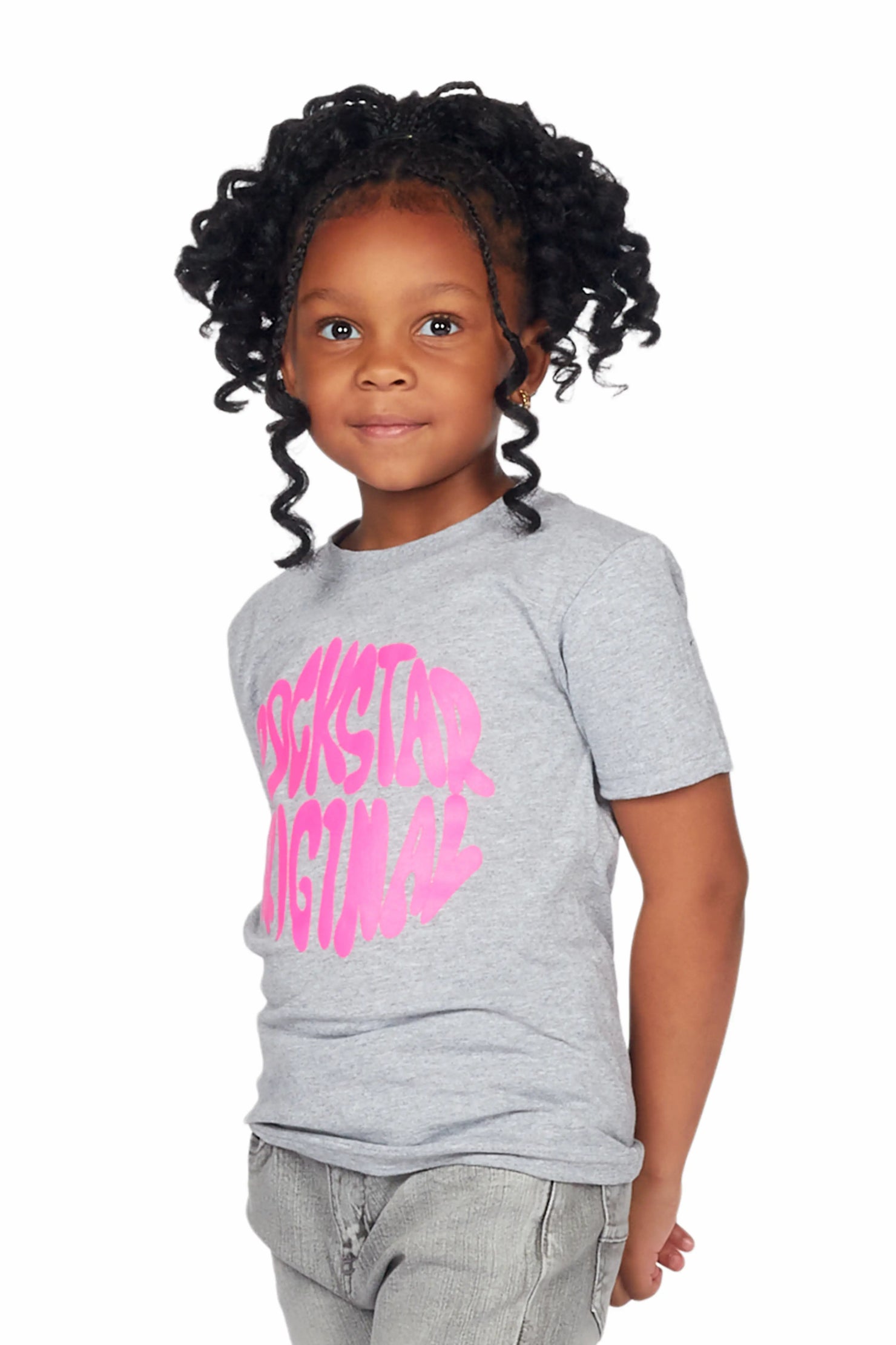 Girls Beena Grey Graphic T-Shirt