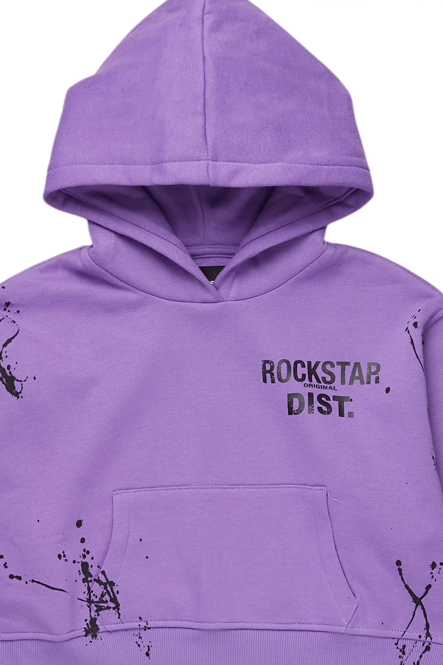 Jamica Purple Crop Hoodie