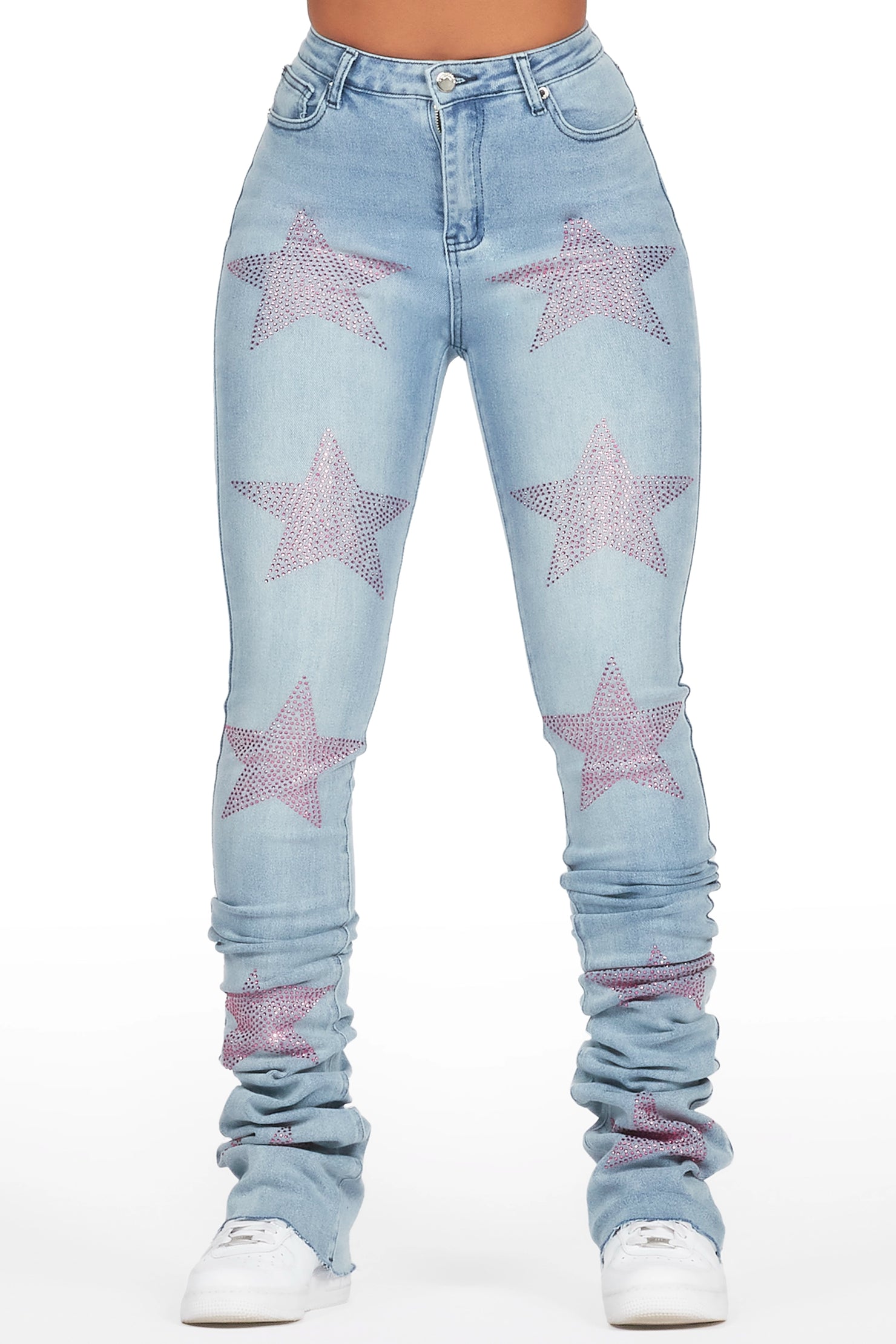 Stargirl Med. Wash Super Stacked Jean