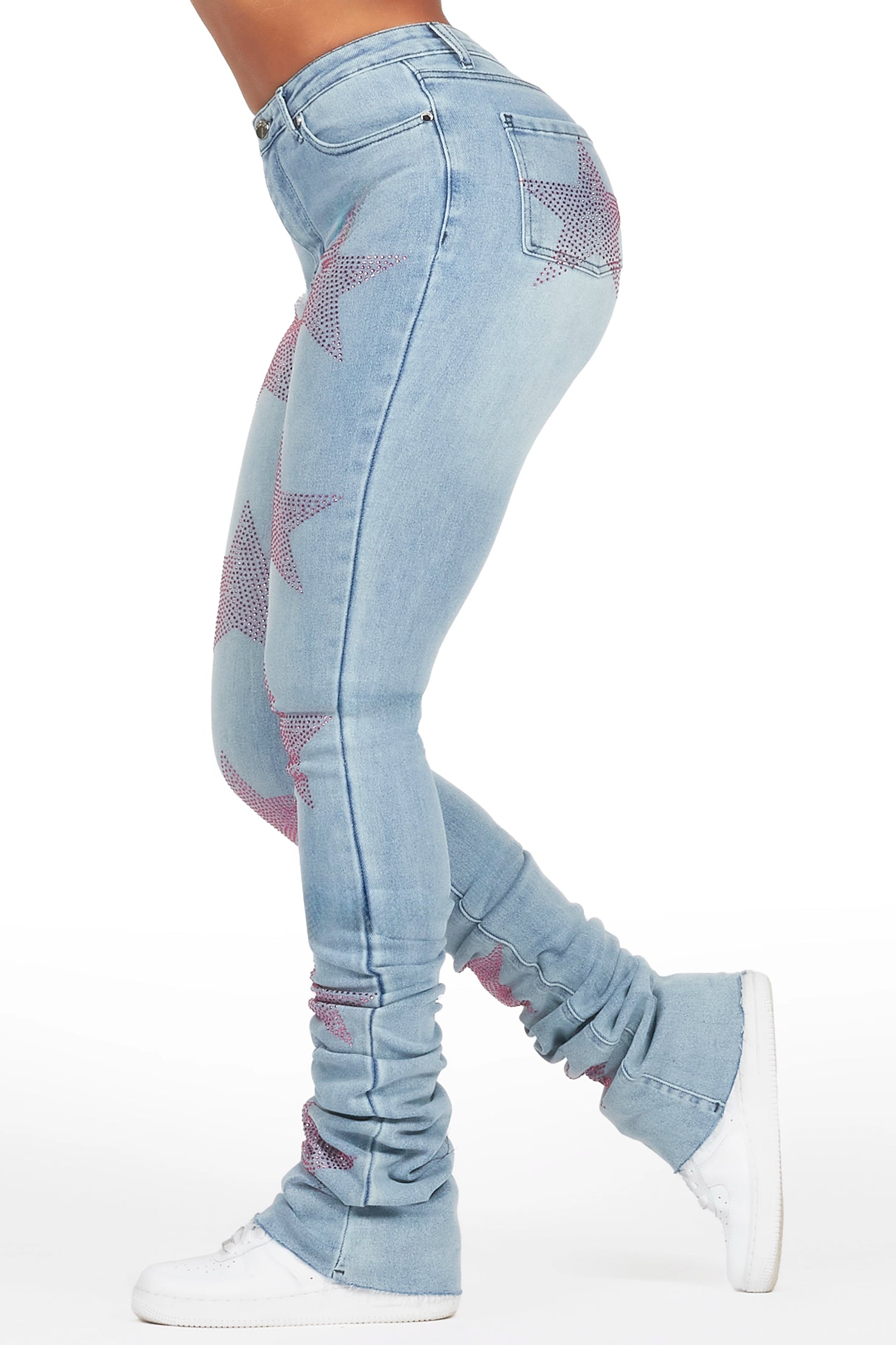 Stargirl Med. Wash Super Stacked Jean