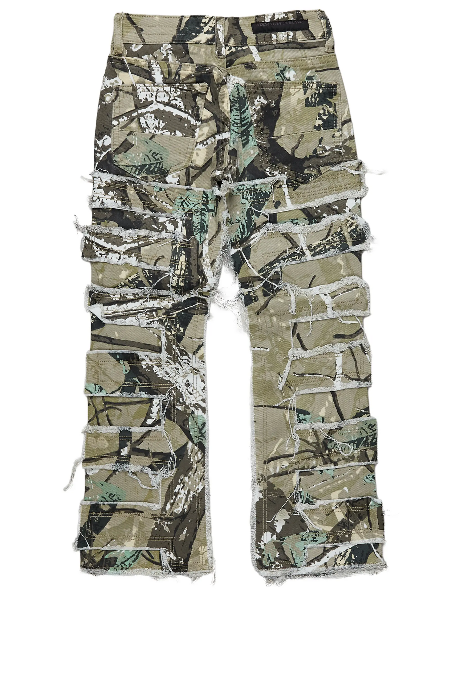 Boys Shake Tree Camo Stacked Flare Jean