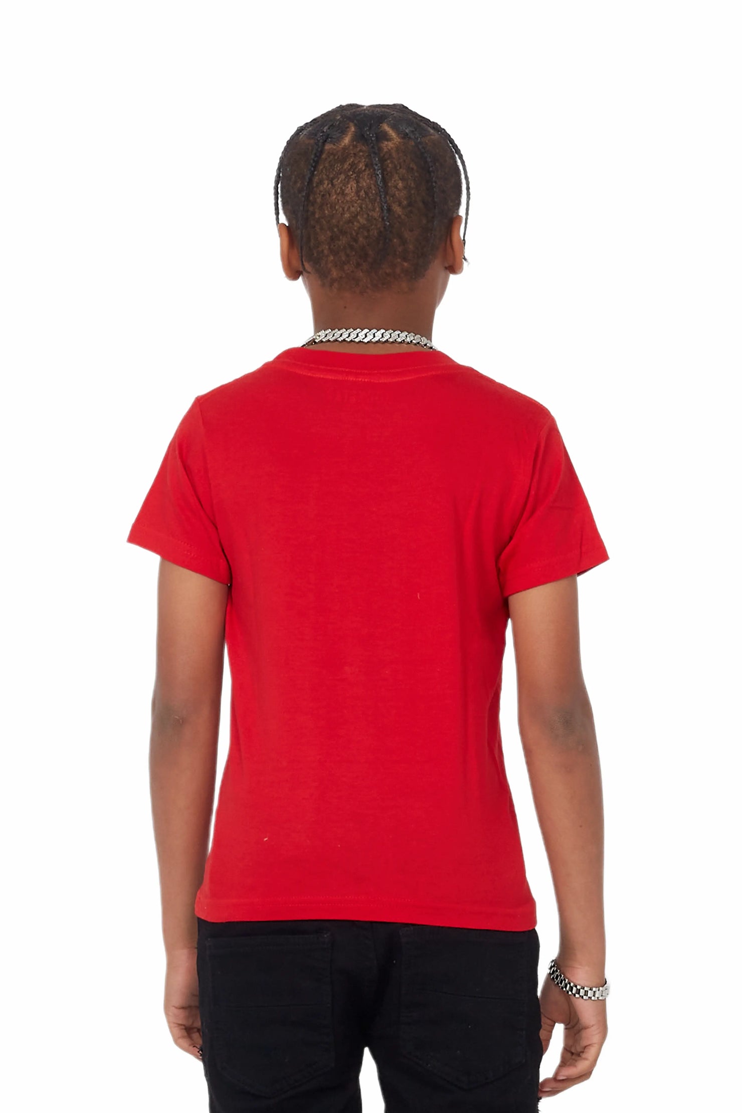 Boys Quincy Red Graphic T-Shirt